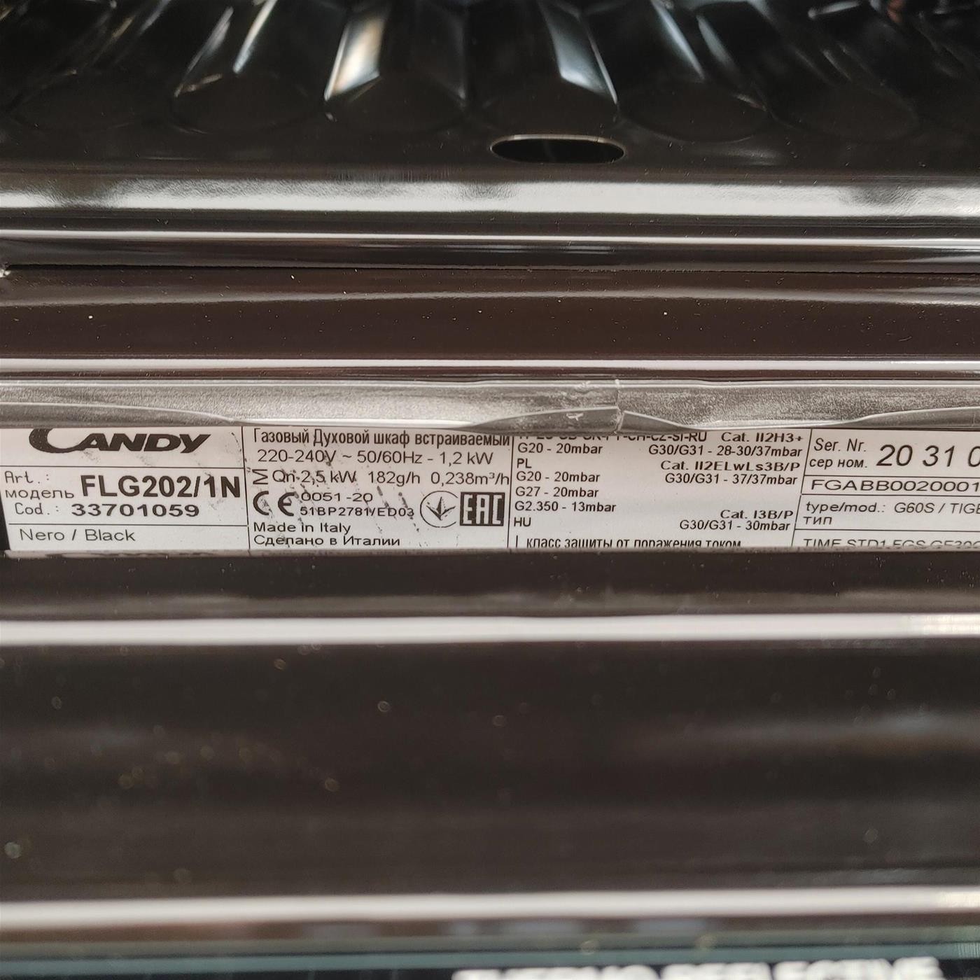 Candy POP EVO FLG202/1N 55 L A+ Nero