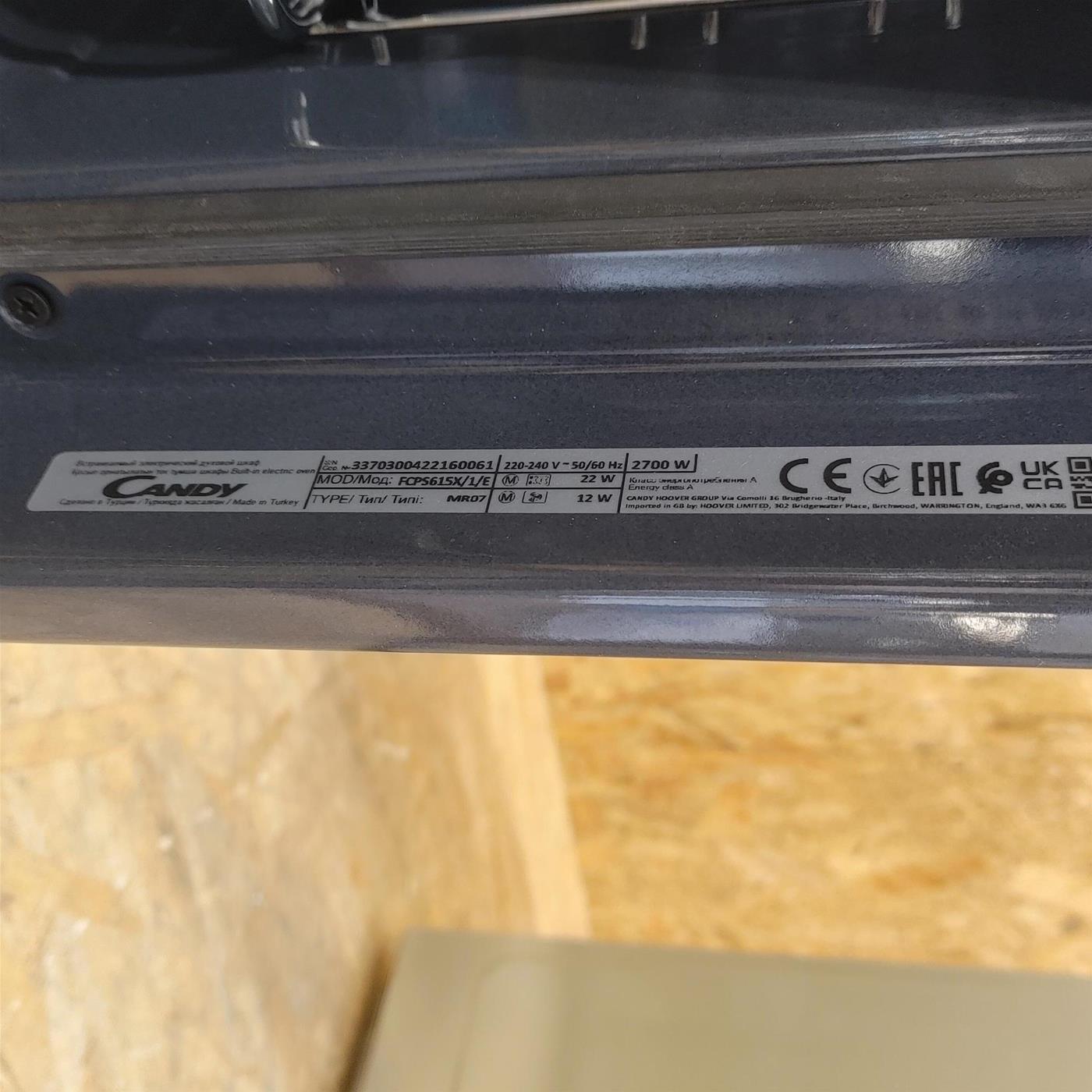 Candy Smart Steam FCPS615X/1/E 70 LA Acciaio inossidabile