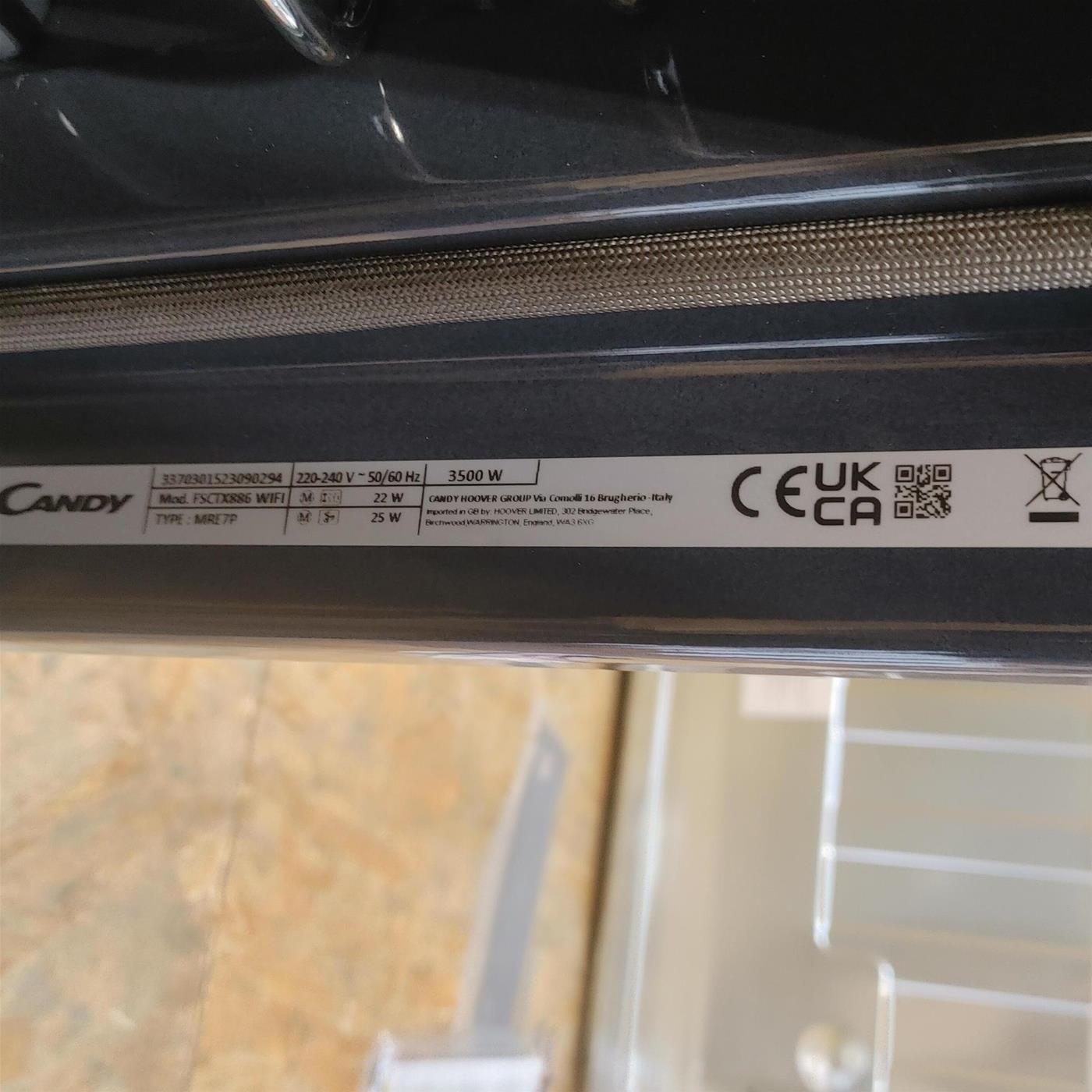 Candy Smart Steam FSCTX886 WIFI 70 LA Acciaio inossidabile