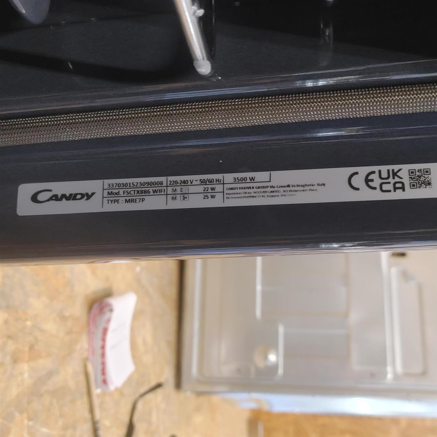 Candy Smart Steam FSCTX886 WIFI 70 LA Acciaio inossidabile