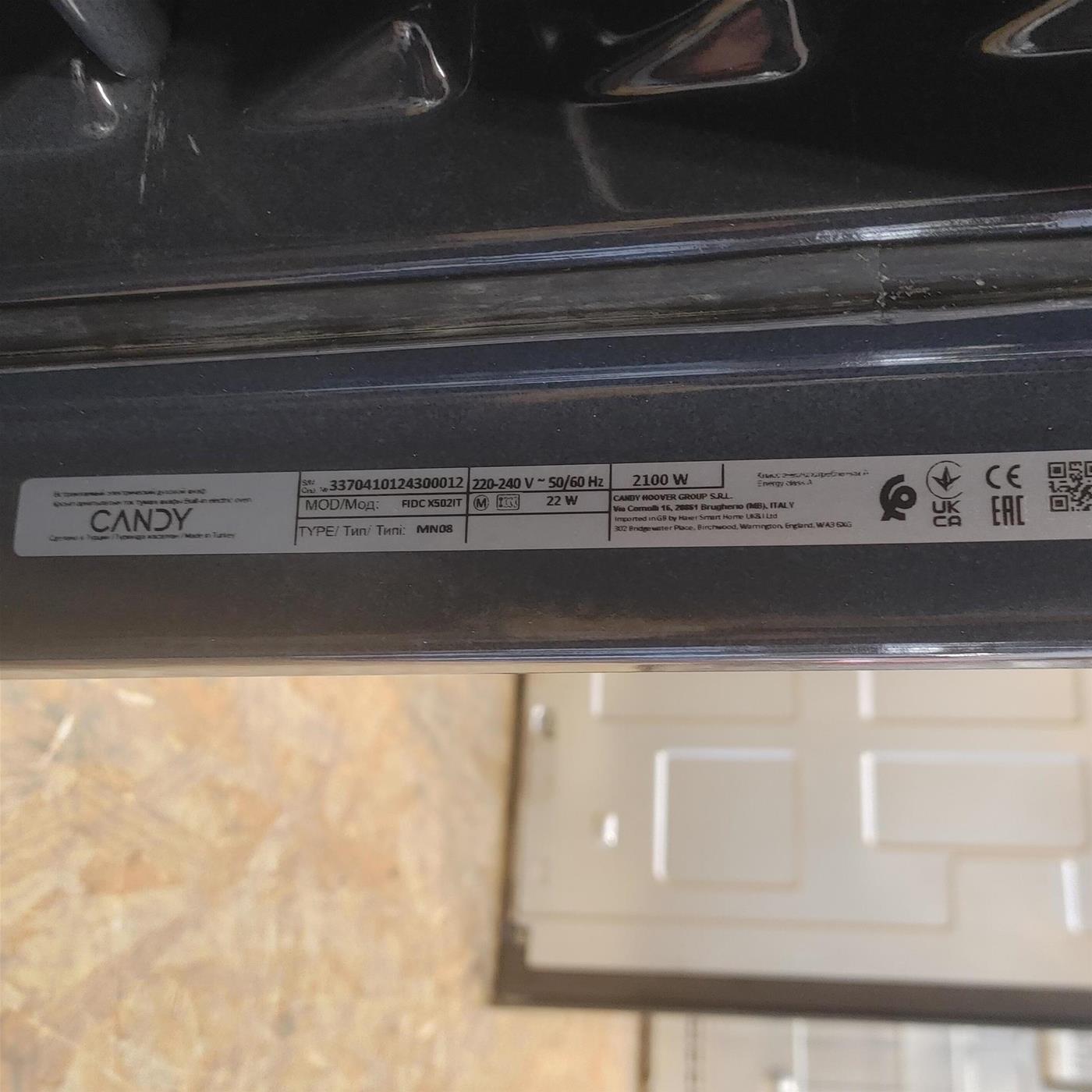 Candy Idea FIDC X502IT 65 L Nero, Acciaio inossidabile