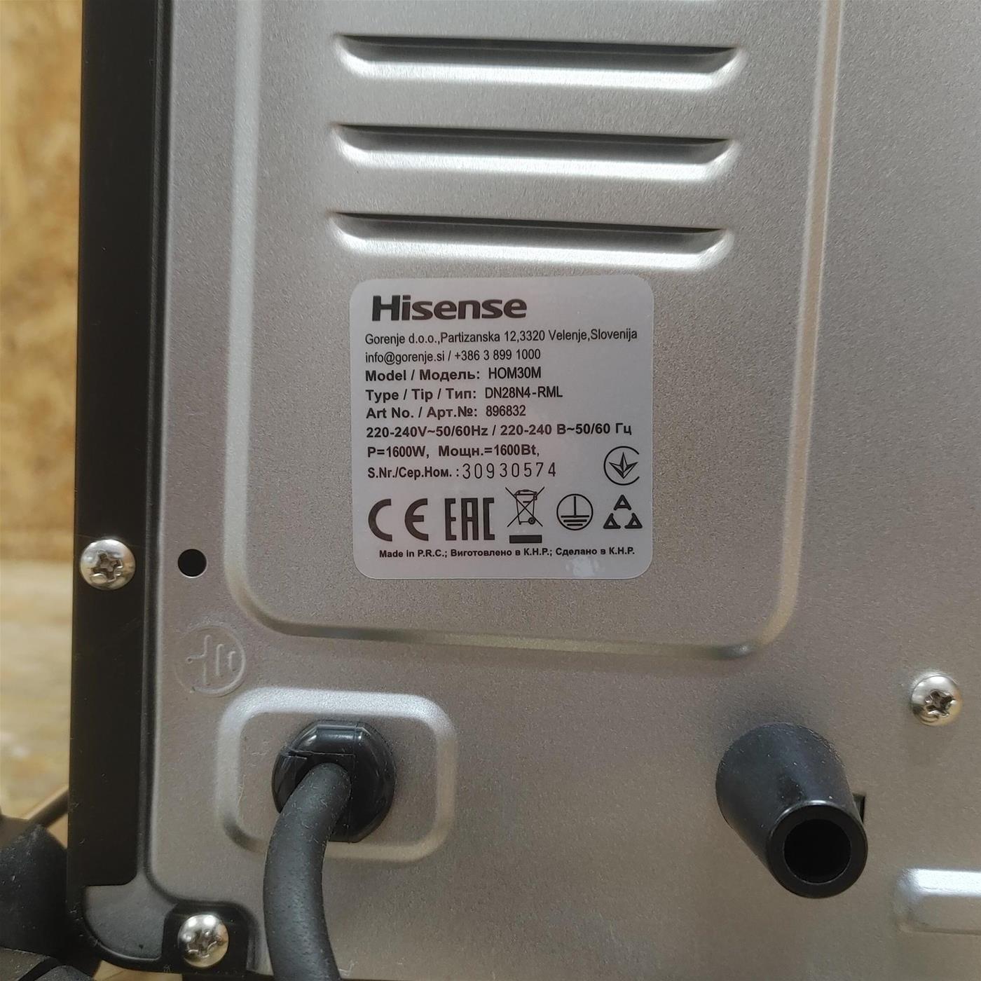 Forno elettrico Hisense HOM30M 30 L 1600 W Nero
