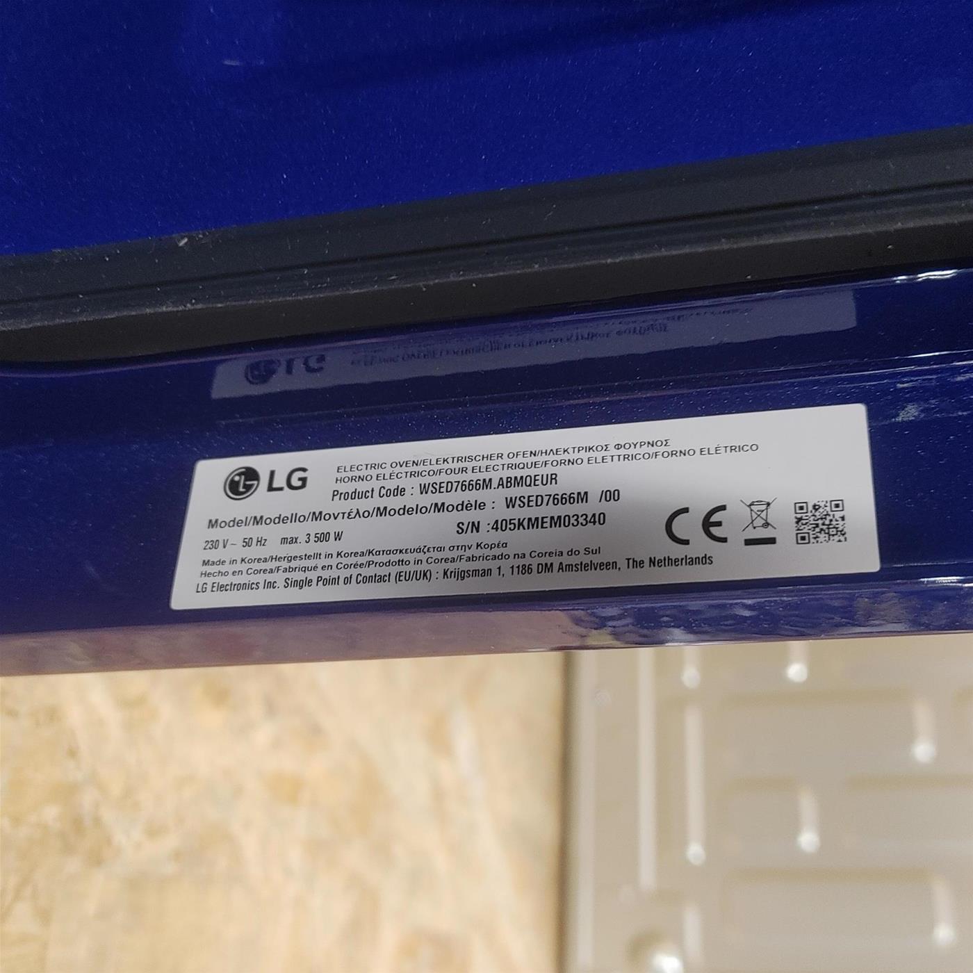 Forno LG WSED7666M/00 , 100% vapore InstaView | 76L Classe A++