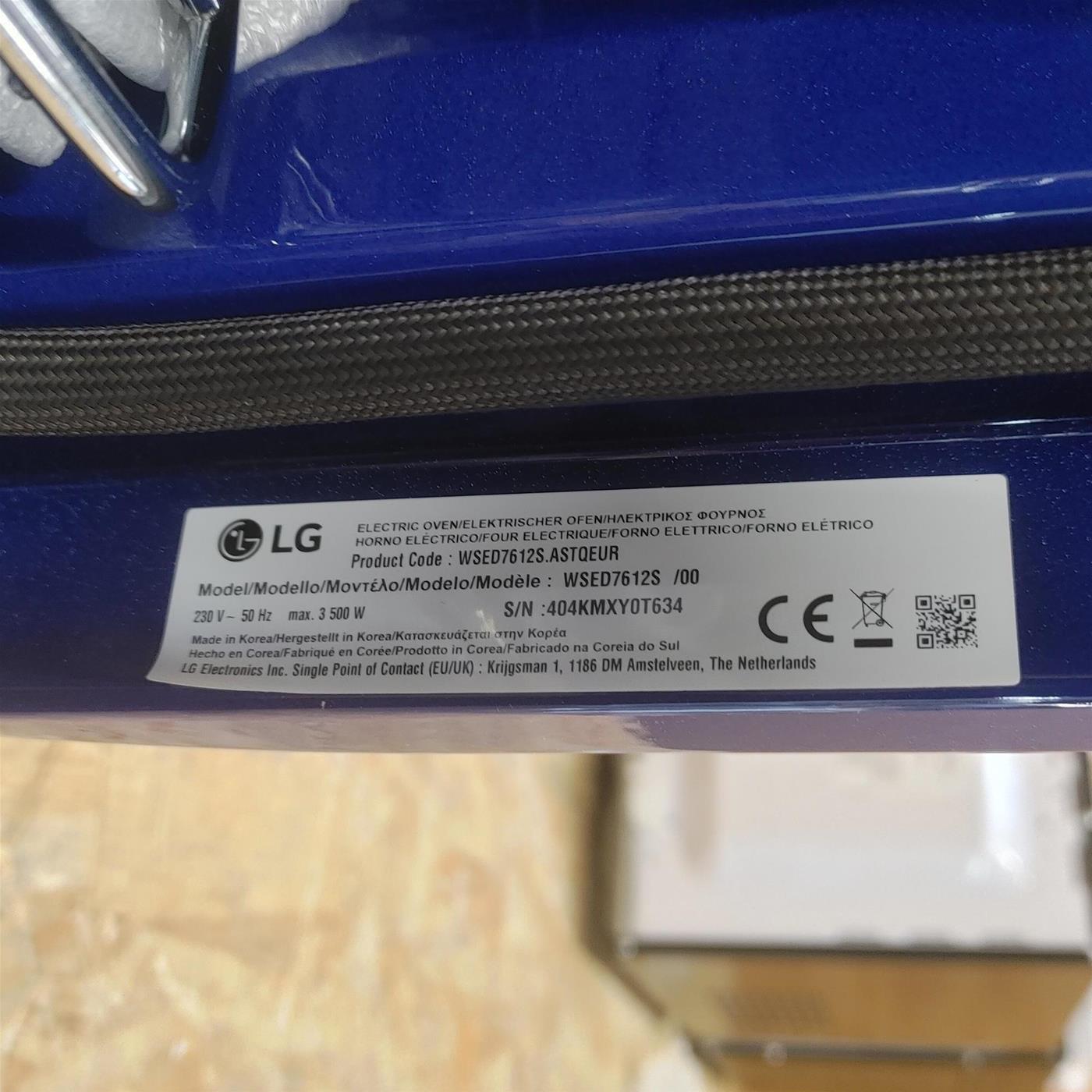 LG WSED7612S 76 L A+ Nero, Acciaio inossidabile