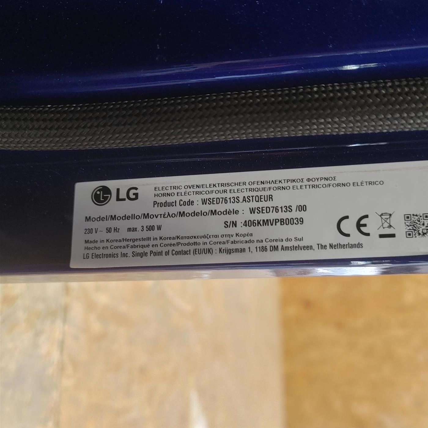 Forno LG WSED7613S Nero, Acciaio inossidabile