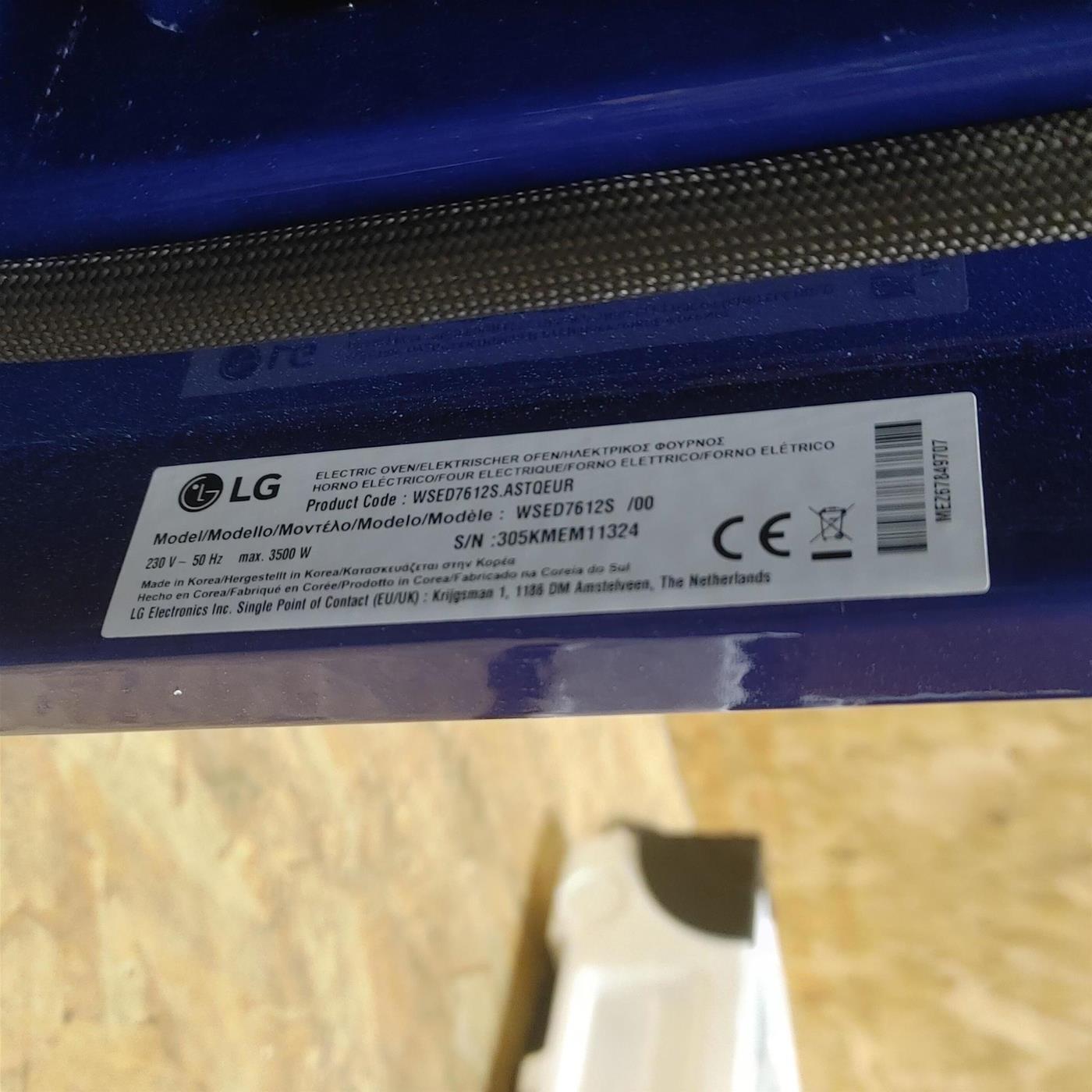 LG WSED7612S 76 L A+ Nero, Acciaio inossidabile