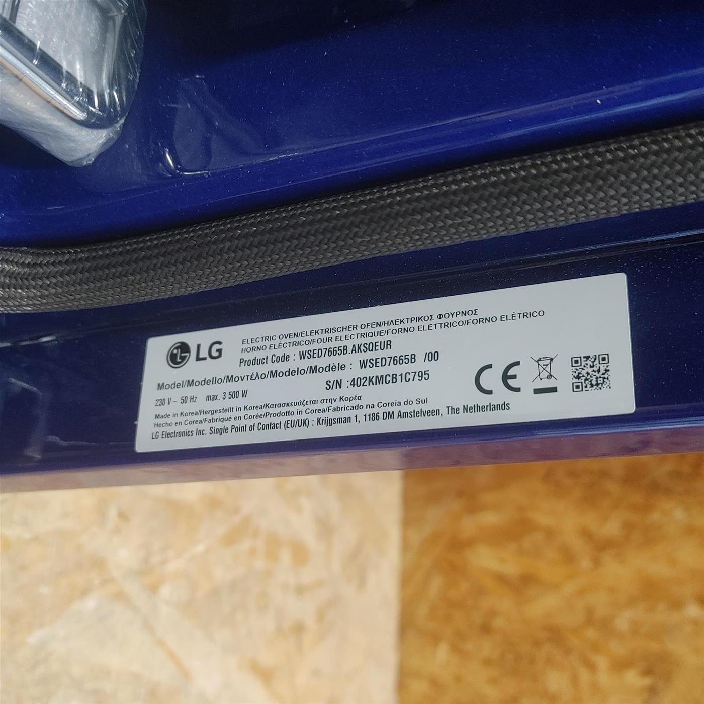 Forno elettrico LG InstaView WSED7665B A vapore Wi-Fi