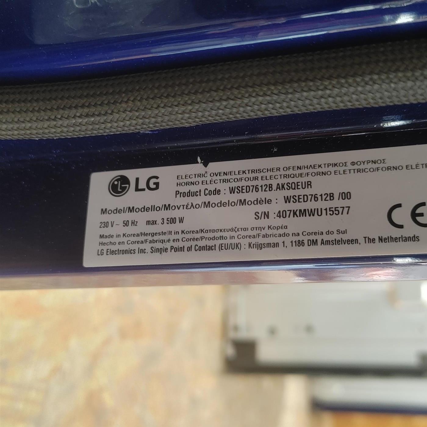 Forno elettrico LG WSED7612B InstaView Wi-Fi 76L