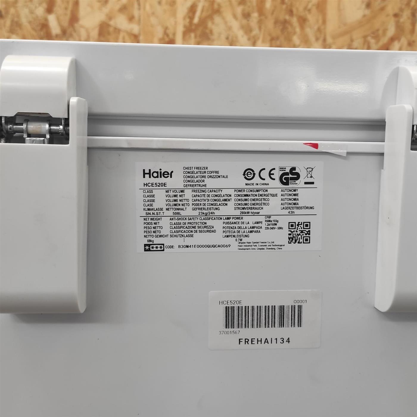 Congelatore a pozzo Haier HCE520E Libera installazione 508 L