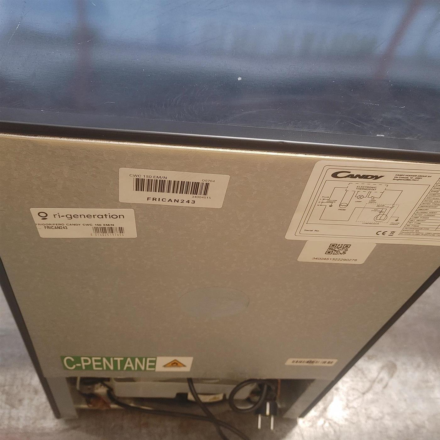 Candy DiVino CWCEL 210/N Frigorifero per vino a compressore Libera installazione Nero 21 bottiglia/e