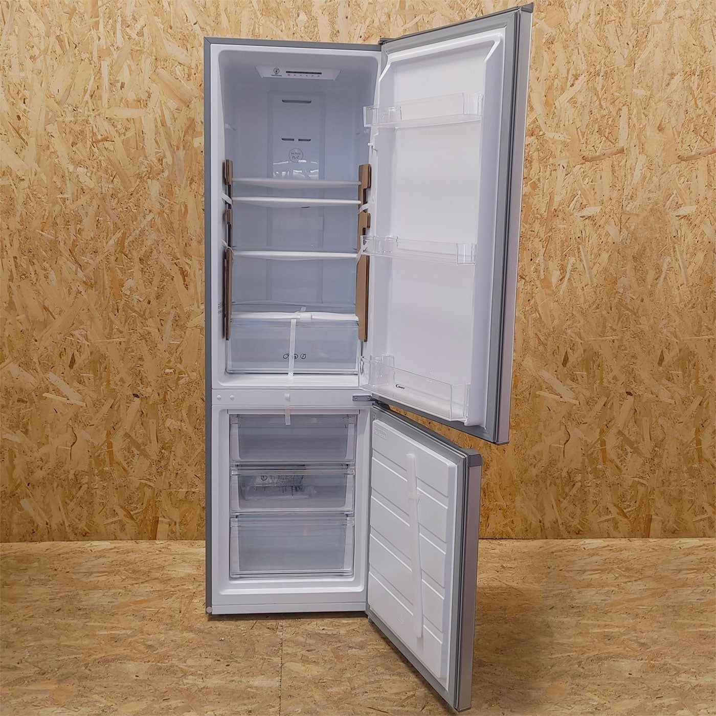 Candy CMICN 5182XN frigorifero con congelatore Libera installazione, No Frost, 270 L F Acciaio inossidabile