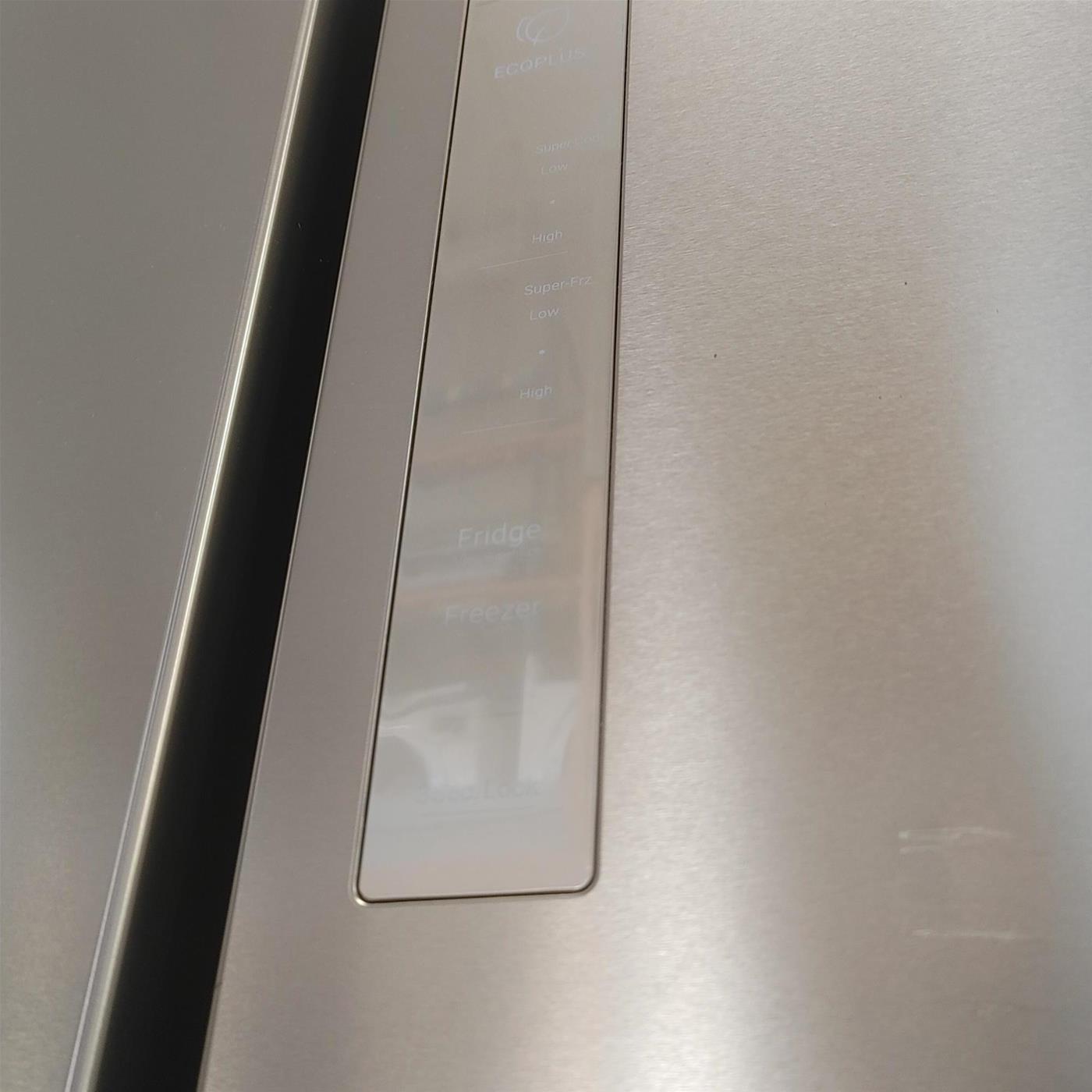 Frigorifero side-by-side Haier Cube 83 Serie 3 HCR3818EWMM Libera installazione 463 LE Platinum, Acciaio inossidabile