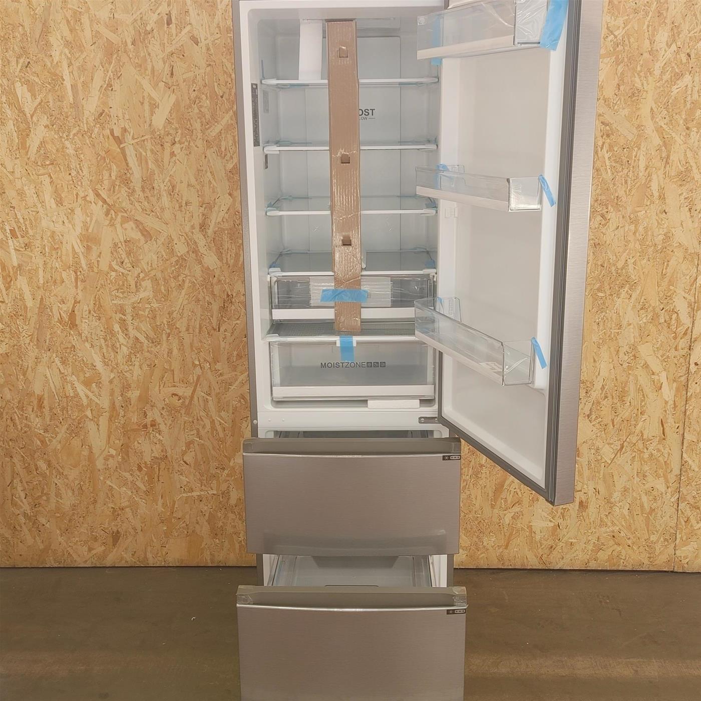 Haier 3D 60 Serie 3 A3FE837CGJ Libera installazione 371 L D Argento, Titanio