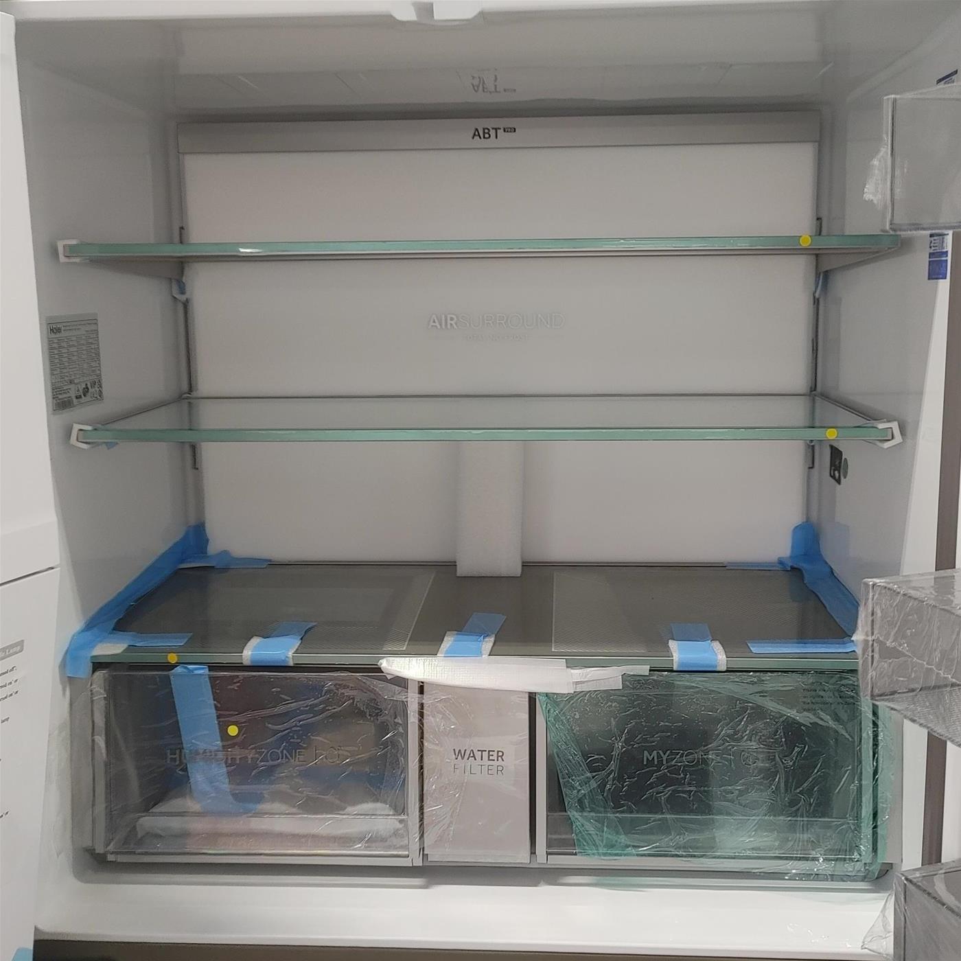 Frigorifero side-by-side Haier HCR7918EIMP Libera installazione 601 LE Platinum, Acciaio inossidabile