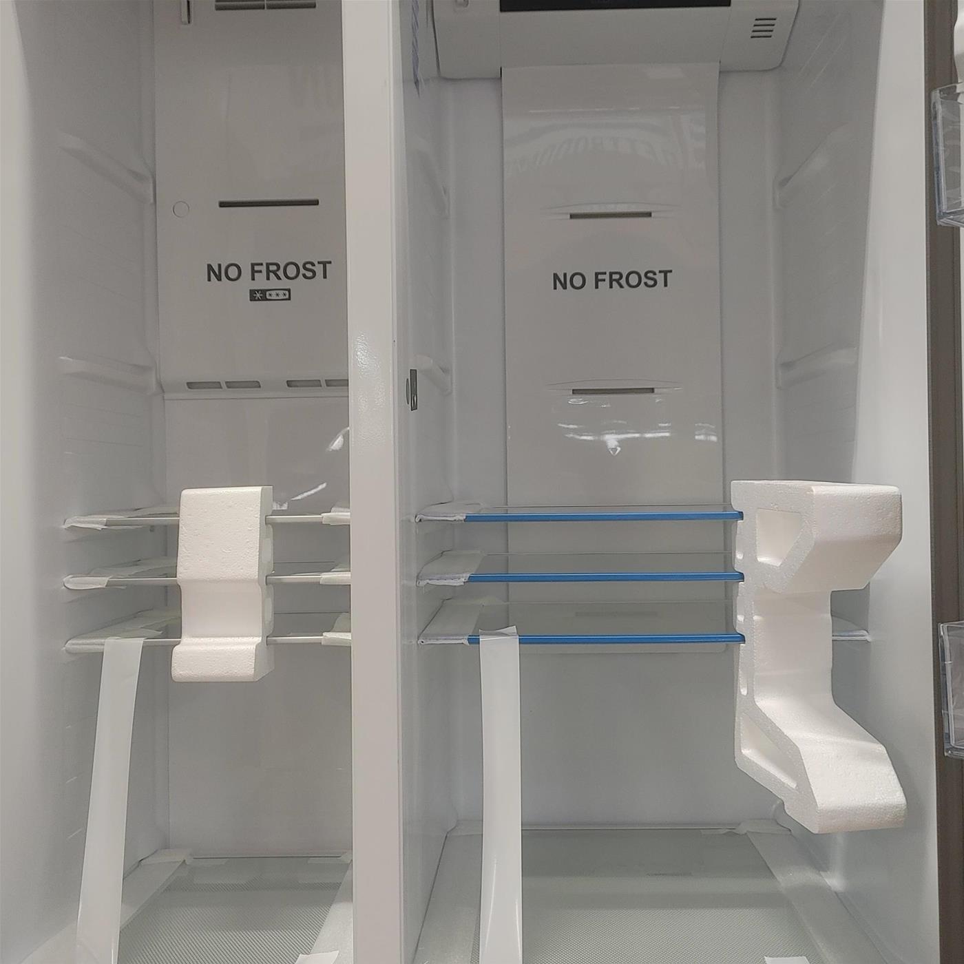 Frigorifero side-by-side Haier SBS 90 Serie 3 HSOGPIF9183 Libera installazione 515 LF Argento