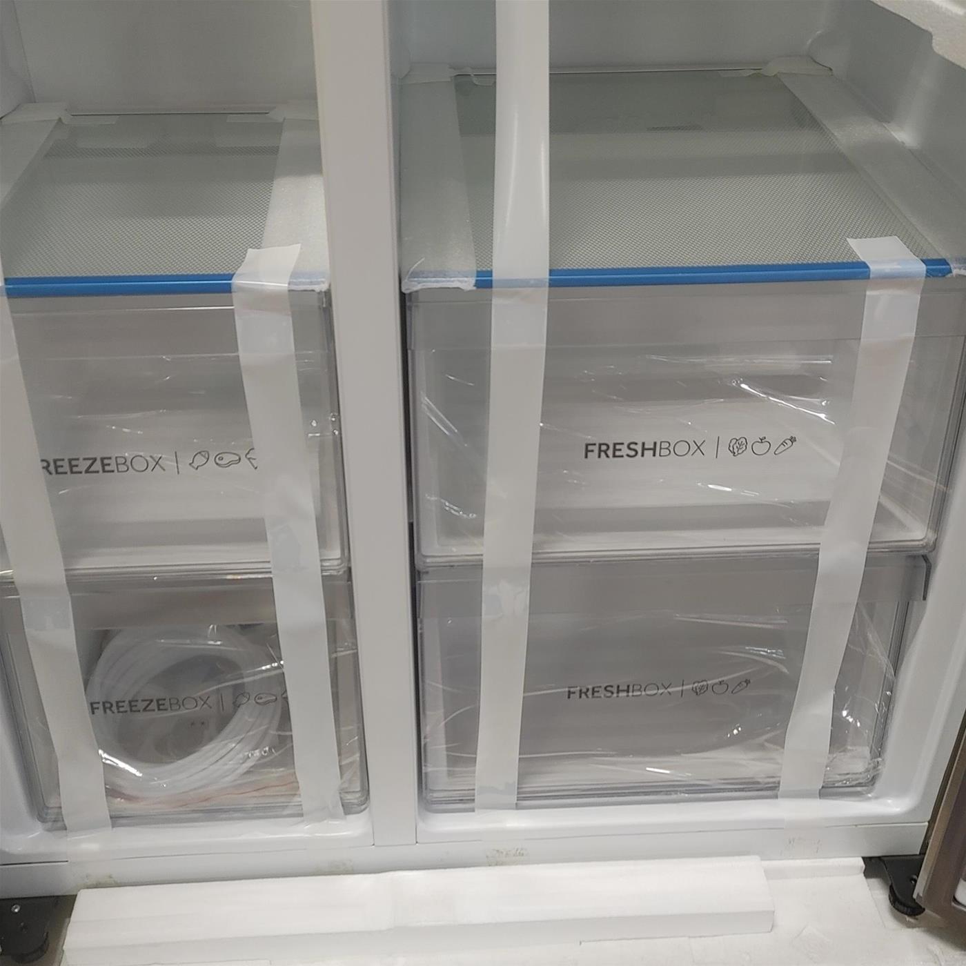 Frigorifero side-by-side Haier SBS 90 Serie 3 HSOGPIF9183 Libera installazione 515 LF Argento