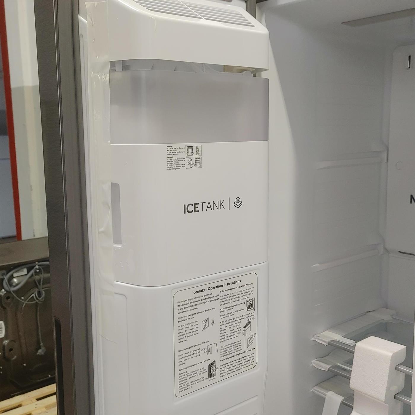 Frigorifero side-by-side Haier SBS 90 Serie 3 HSOGPIF9183 Libera installazione 515 LF Argento