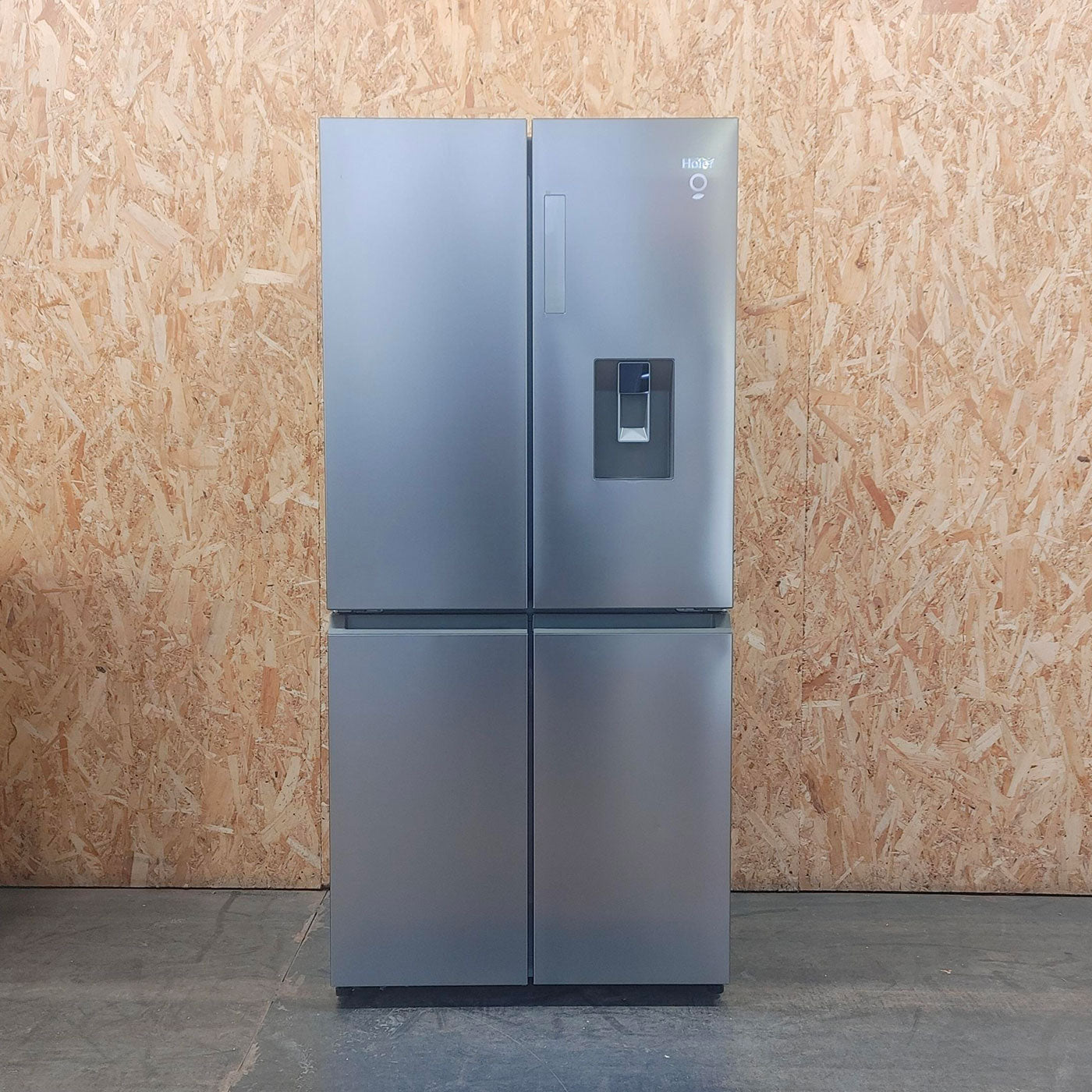 Frigorifero side-by-side Haier Cube 83 Serie 3 HCR3818EWMM Libera installazione 463 LE Platinum, Acciaio inossidabile