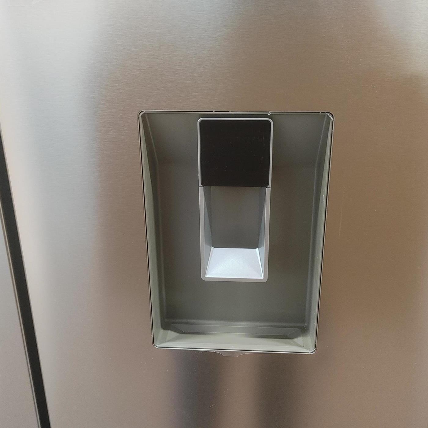 Frigorifero side-by-side Haier Cube 83 Serie 3 HCR3818EWMM Libera installazione 463 LE Platinum, Acciaio inossidabile