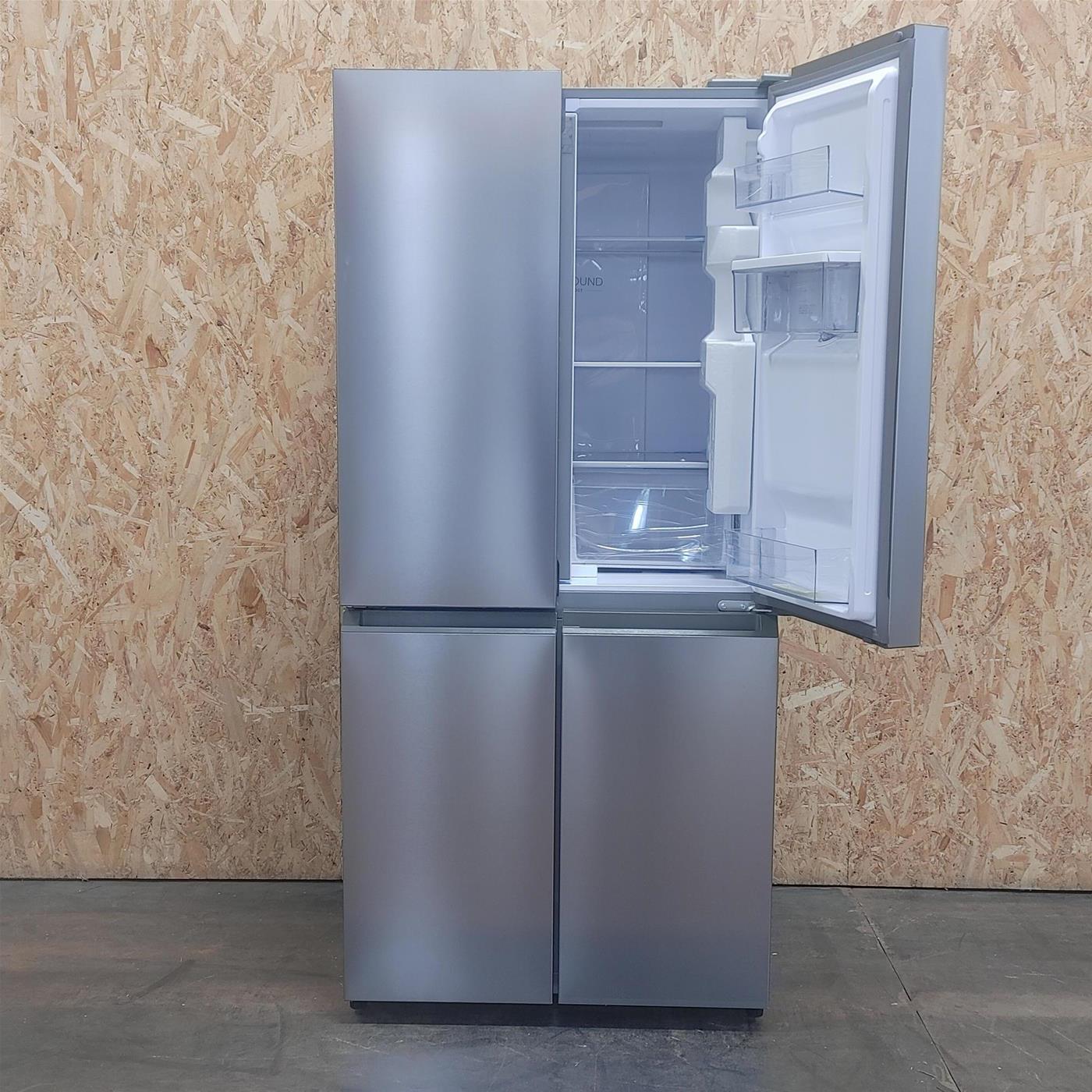 Haier Cube 83 Serie 3 HCR3818EWMM frigorifero side-by-side Libera installazione 463 L E Platino, Acciaio inox