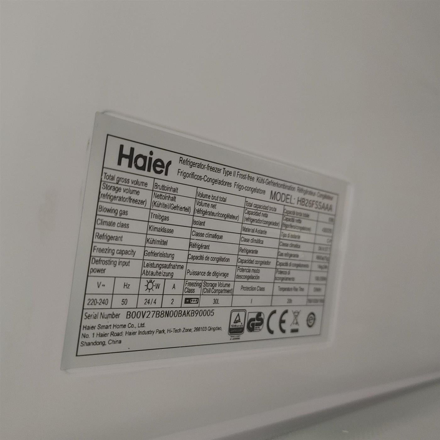 Frigorifero side-by-side Haier FD 100 Serie 7 HB26FSSAAA Libera installazione 750 LE Acciaio inossidabile