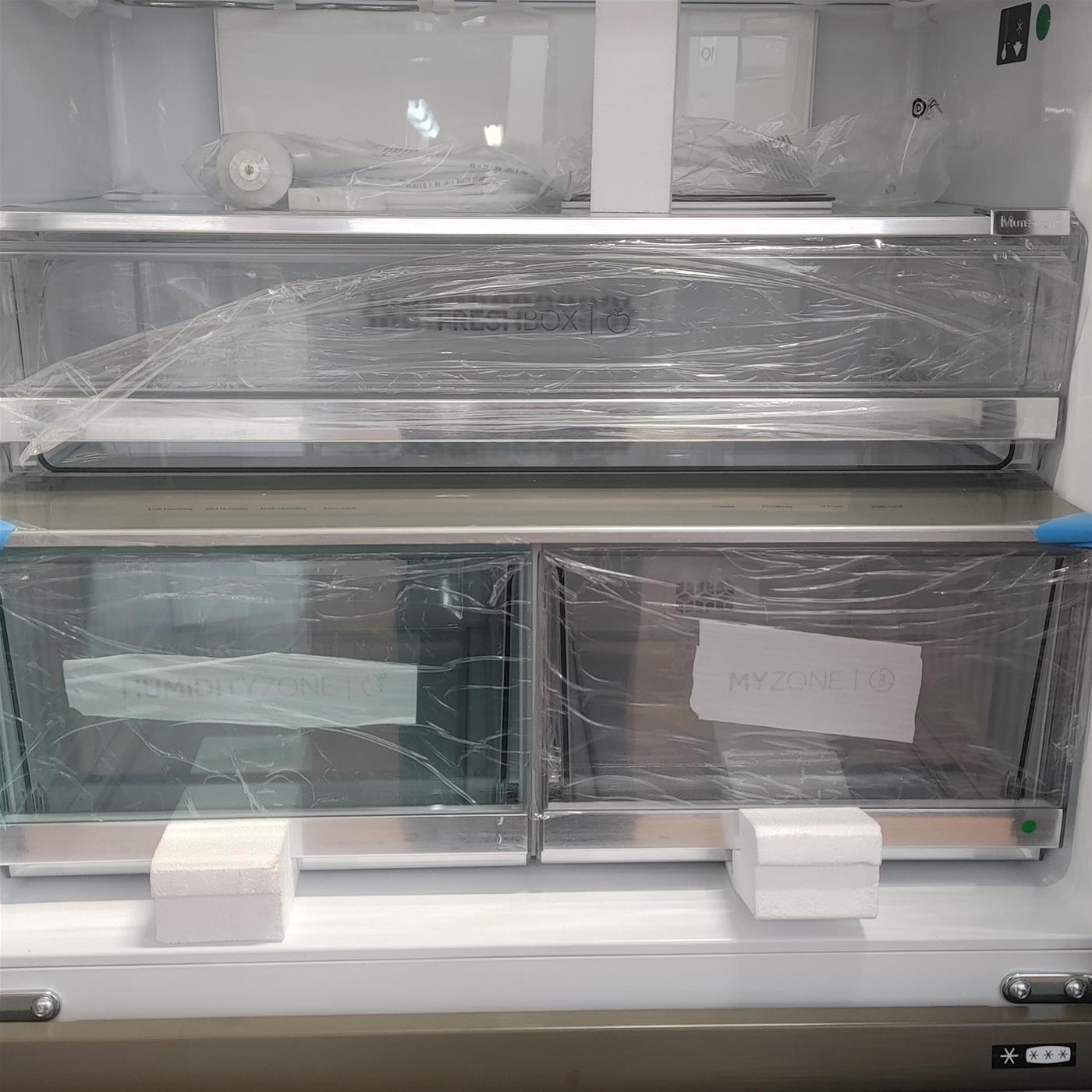 Haier FD 83 Serie 7 HFW7819EWMP frigorifero side-by-side Libera installazione 537 LE Platino, Acciaio inossidabile