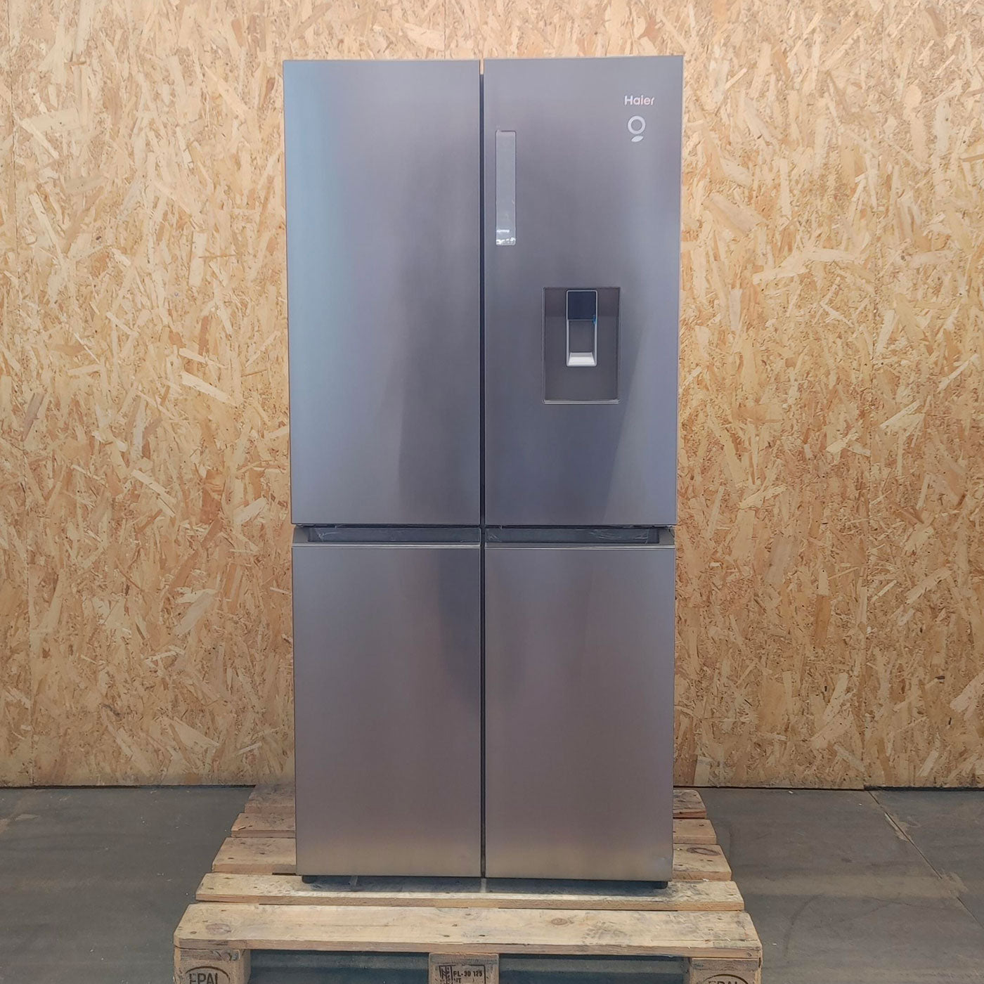 Frigorifero side-by-side Haier Cube 83 Serie 3 HCR3818EWMM Libera installazione 463 LE Platinum, Acciaio inossidabile
