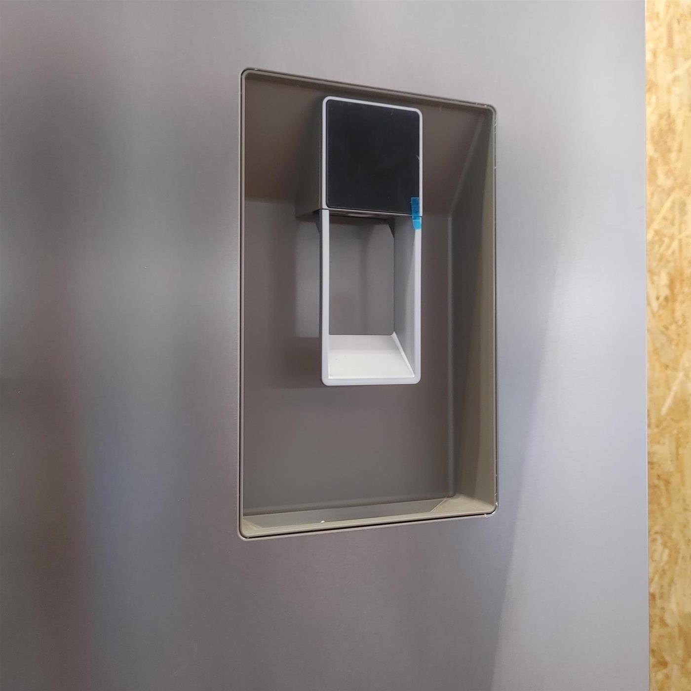 Frigorifero side-by-side Haier Cube 83 Serie 3 HCR3818EWMM Libera installazione 463 LE Platinum, Acciaio inossidabile
