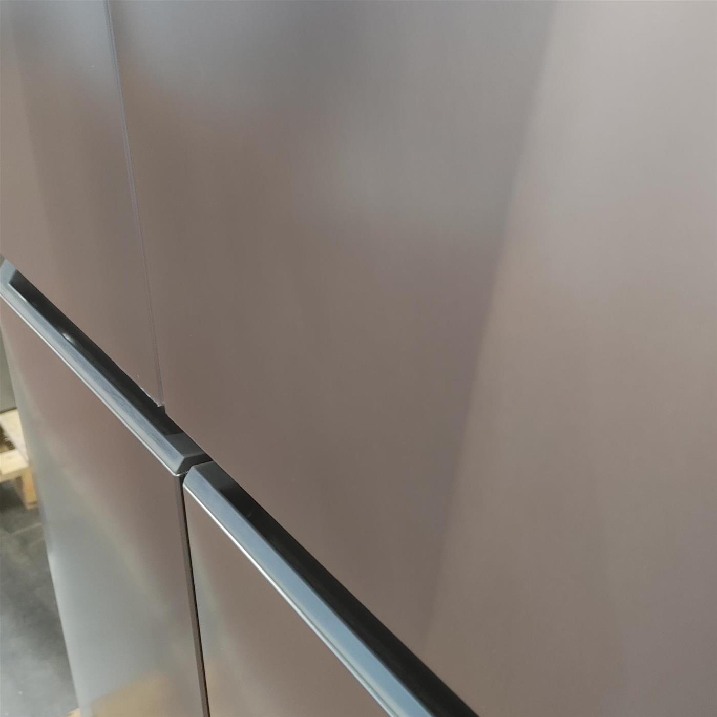 Frigorifero side-by-side Haier Cube 83 Serie 3 HCR3818EWMM Libera installazione 463 LE Platinum, Acciaio inossidabile
