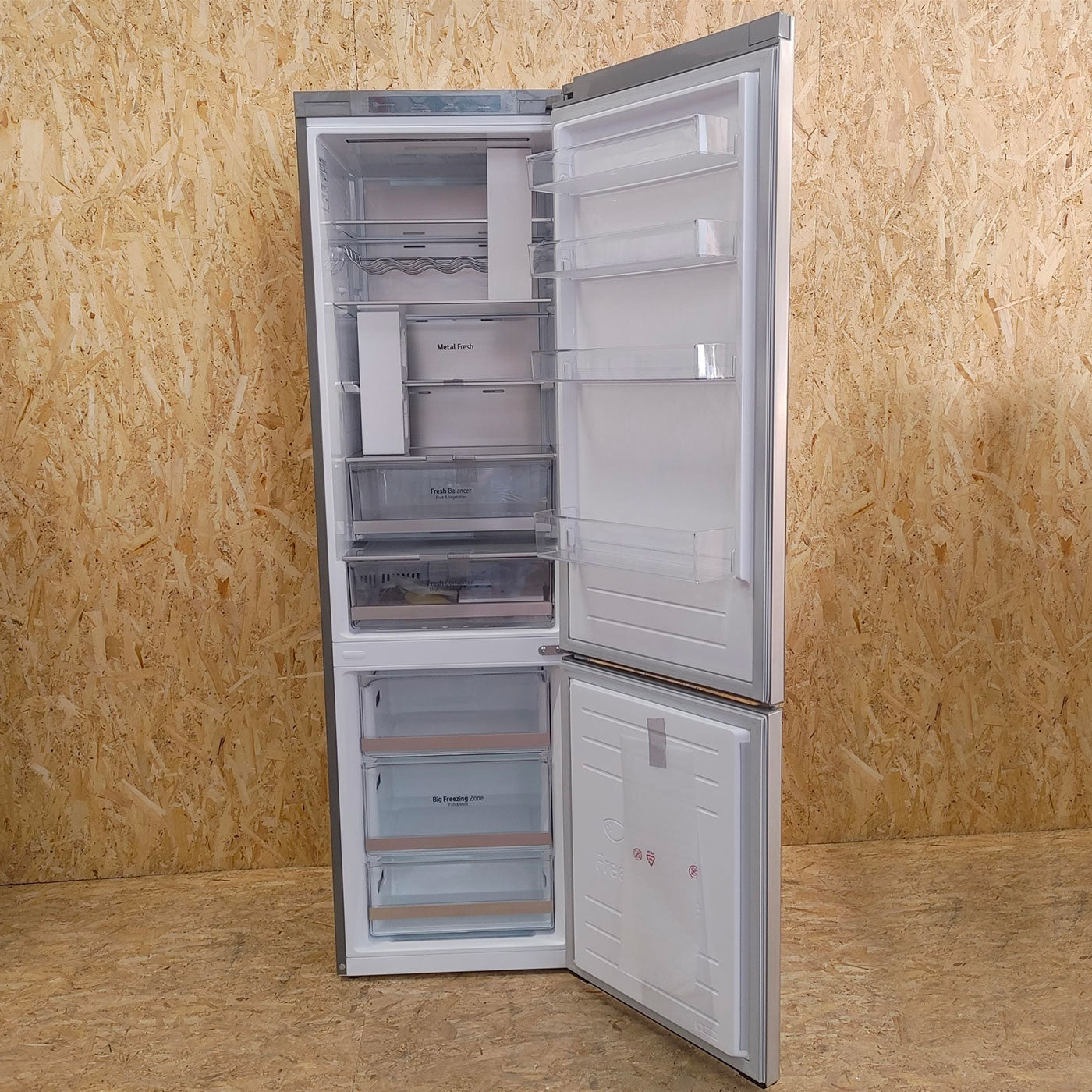 LG GBB72NSVCN Frigorifero combinato, Classe C, 384L, Wine Rack, No frost, Noble Steel