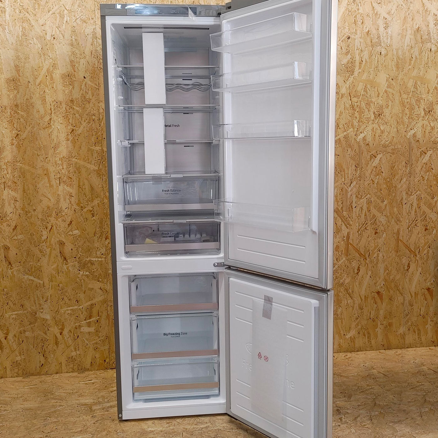 LG GBB72NSVCN Frigorifero combinato, Classe C, 384L, Wine Rack, No frost, Noble Steel