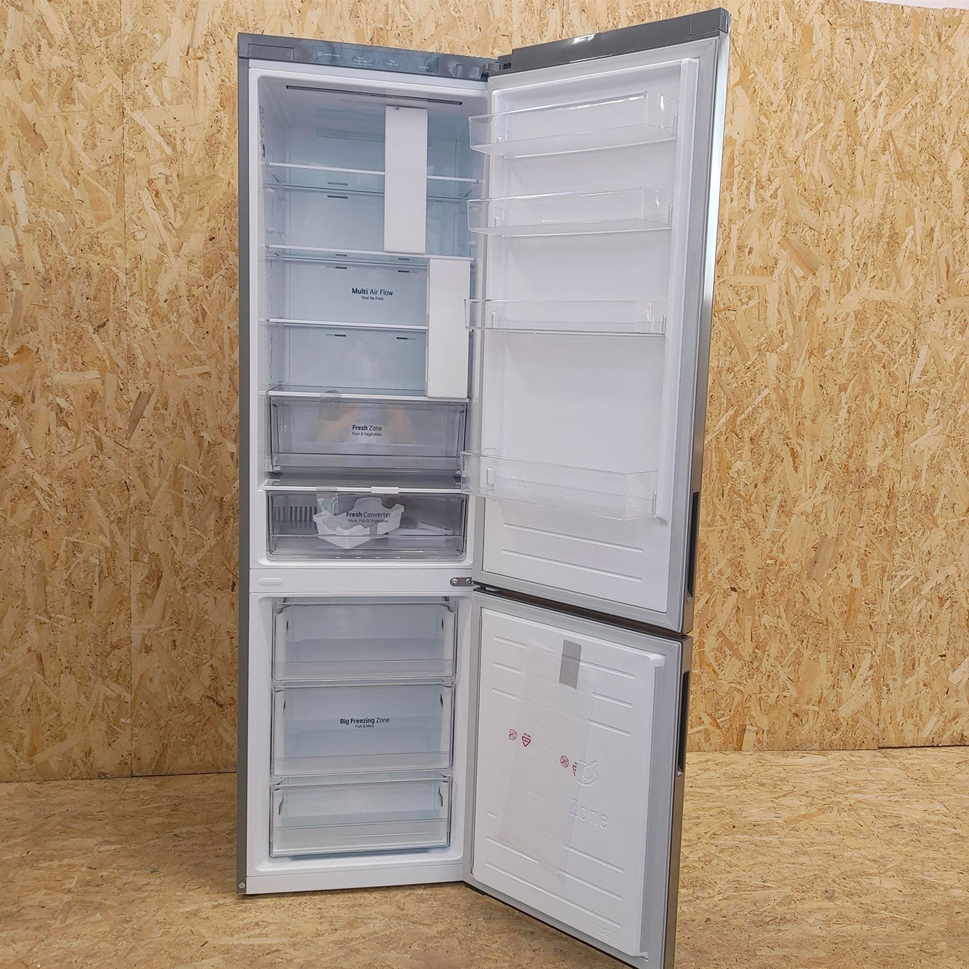 LG GBP62PZNBC frigorifero con congelatore Libera installazione 384 L B Acciaio inossidabile