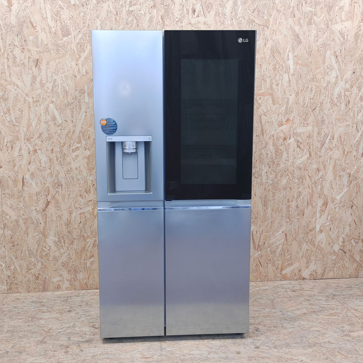 LG GSXV91BSAF Frigorifero Side-by-Side InstaView, Classe F, 635L, Wi-Fi, Senza allaccio
