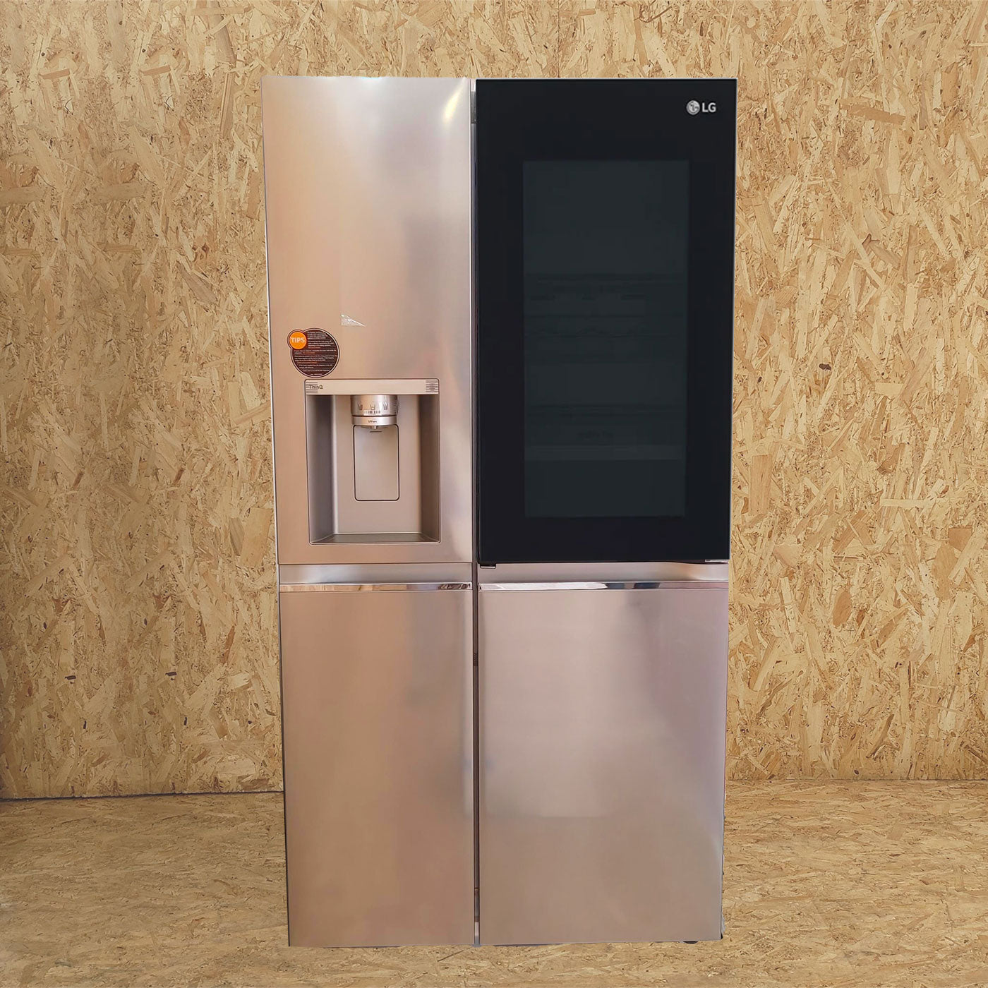 LG GSXV91BSAF Frigorifero Side-by-Side InstaView, Classe F, 635L, Wi-Fi, Senza allaccio