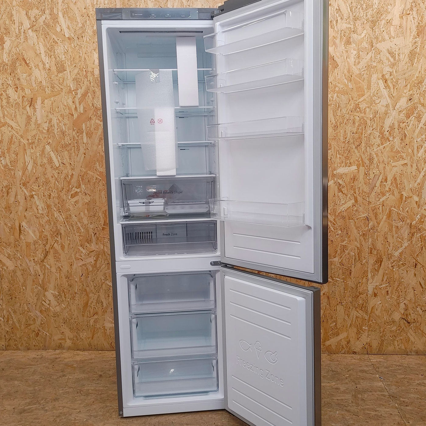 Frigo-congelatore LG GBB62PZJMN Libera installazione 384 LE Acciaio inox