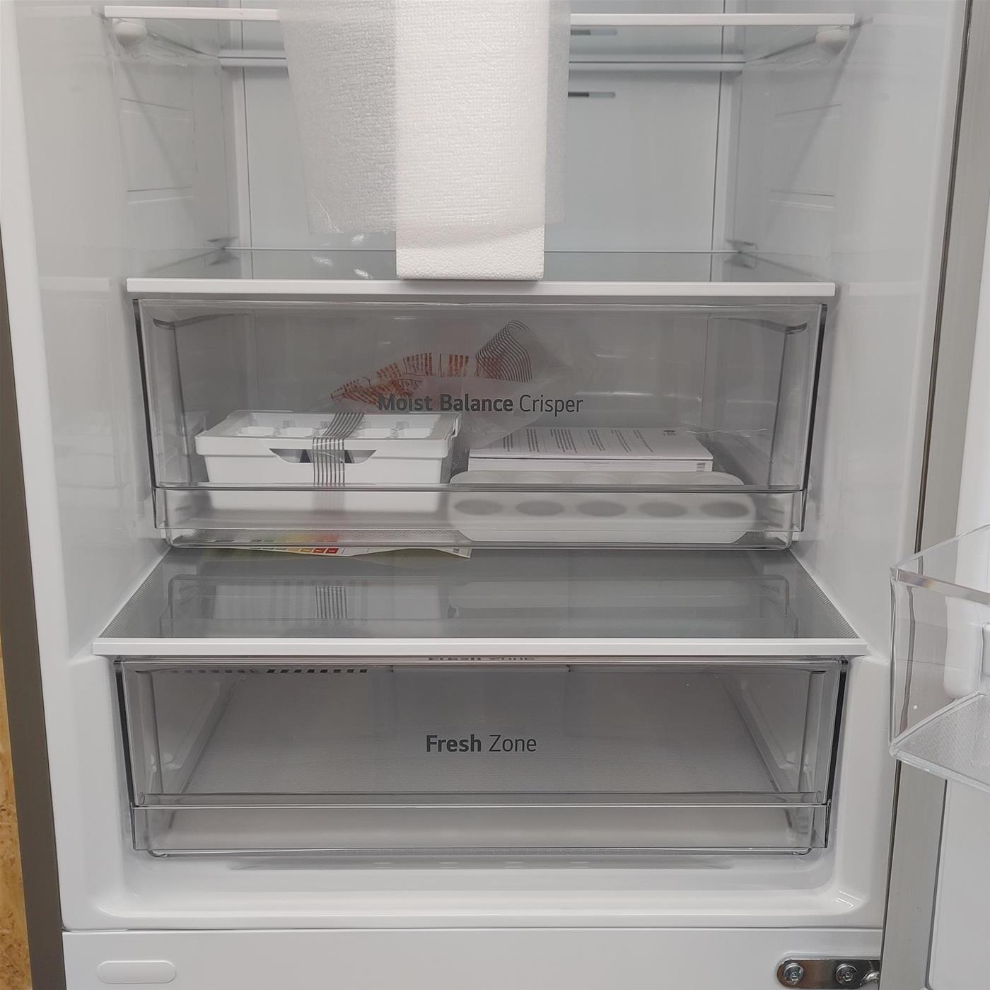 Frigo-congelatore LG GBB62PZJMN Libera installazione 384 LE Acciaio inox