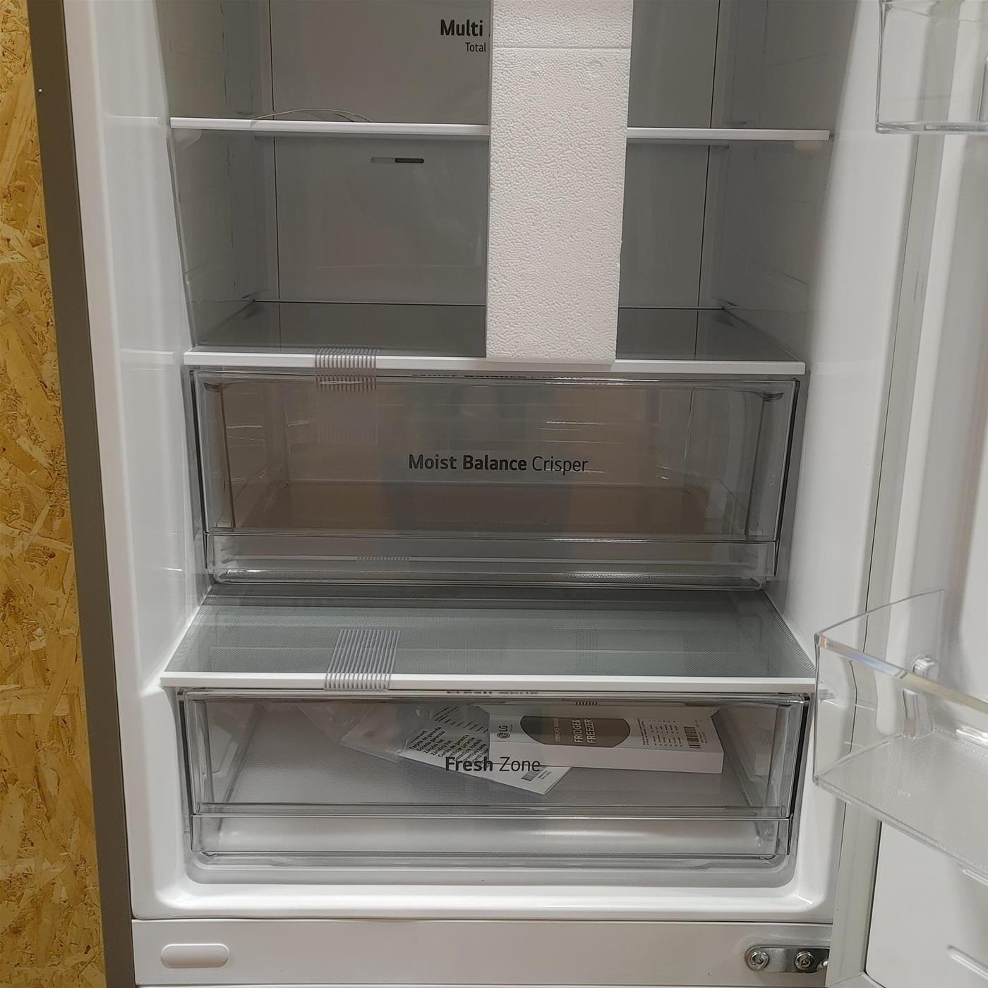 Frigo-congelatore LG GBB62PZJMN Libera installazione 384 LE Acciaio inox