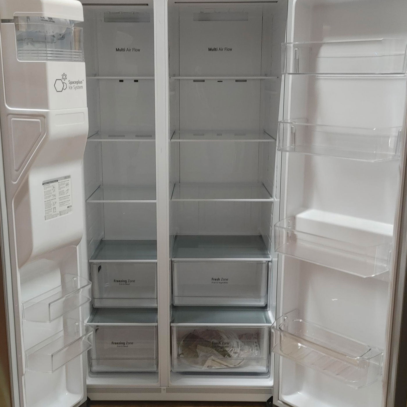 Frigorifero side-by-side LG GSLV70PZTE Libera installazione 635 LE Acciaio inox