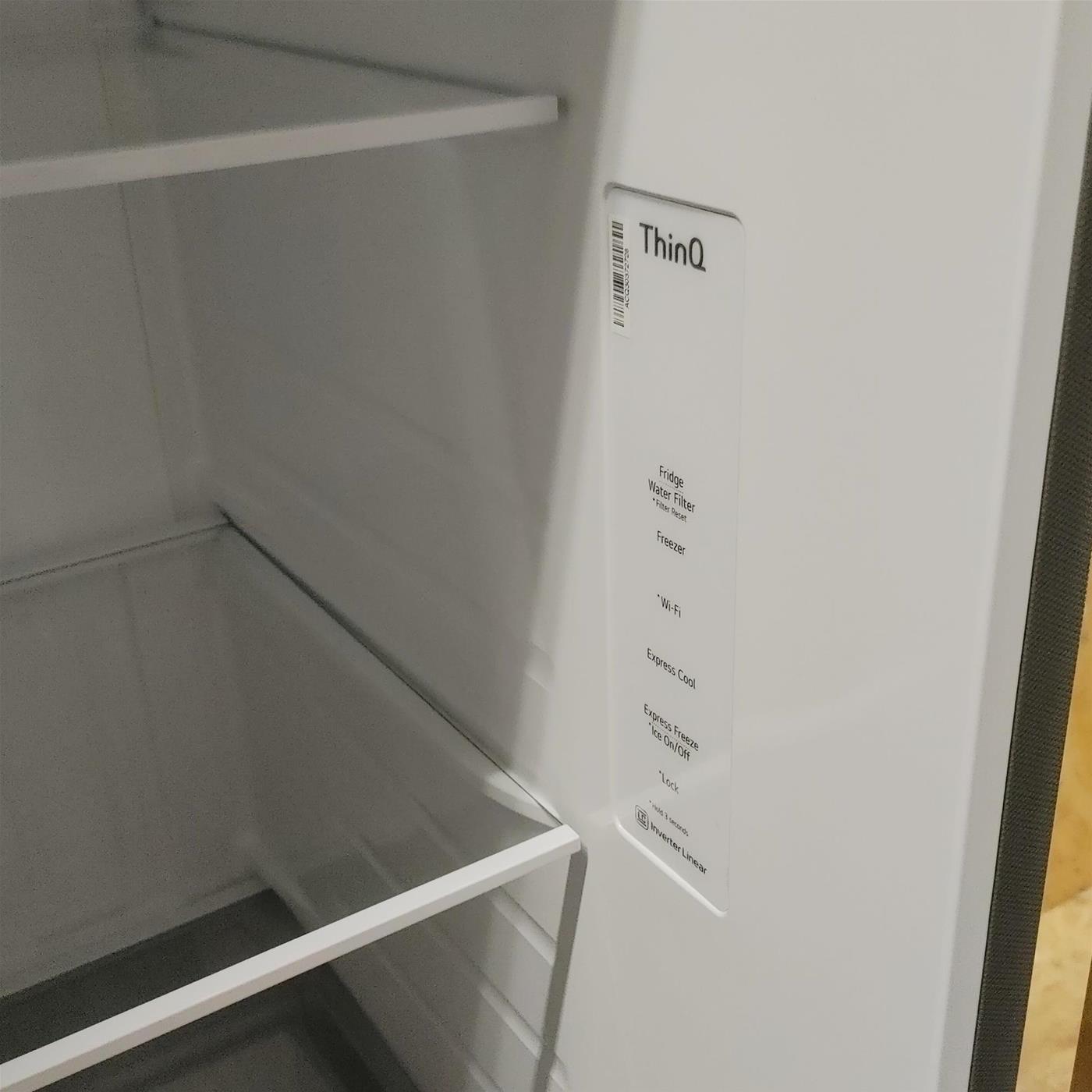 Frigorifero side-by-side LG GSLV70PZTE Libera installazione 635 LE Acciaio inox