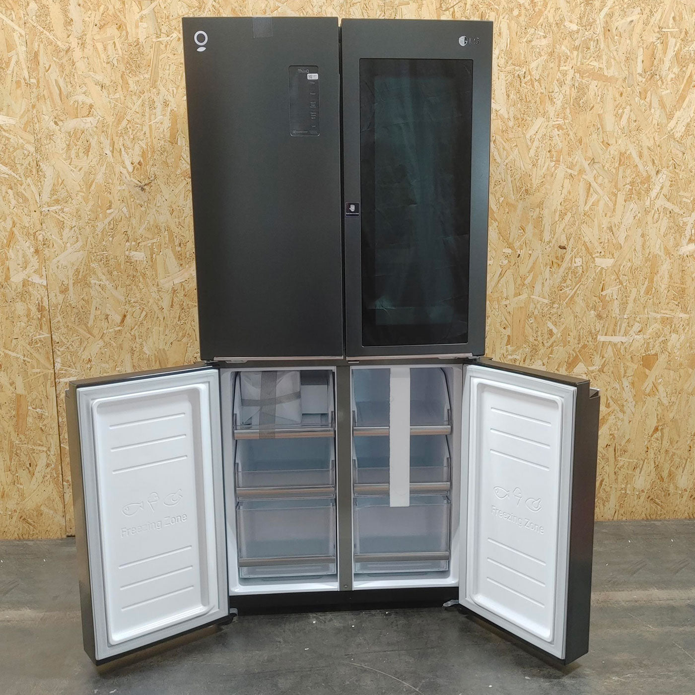 Frigorifero side-by-side LG InstaView GMQ844MC5E Libera installazione 530 LE Nero