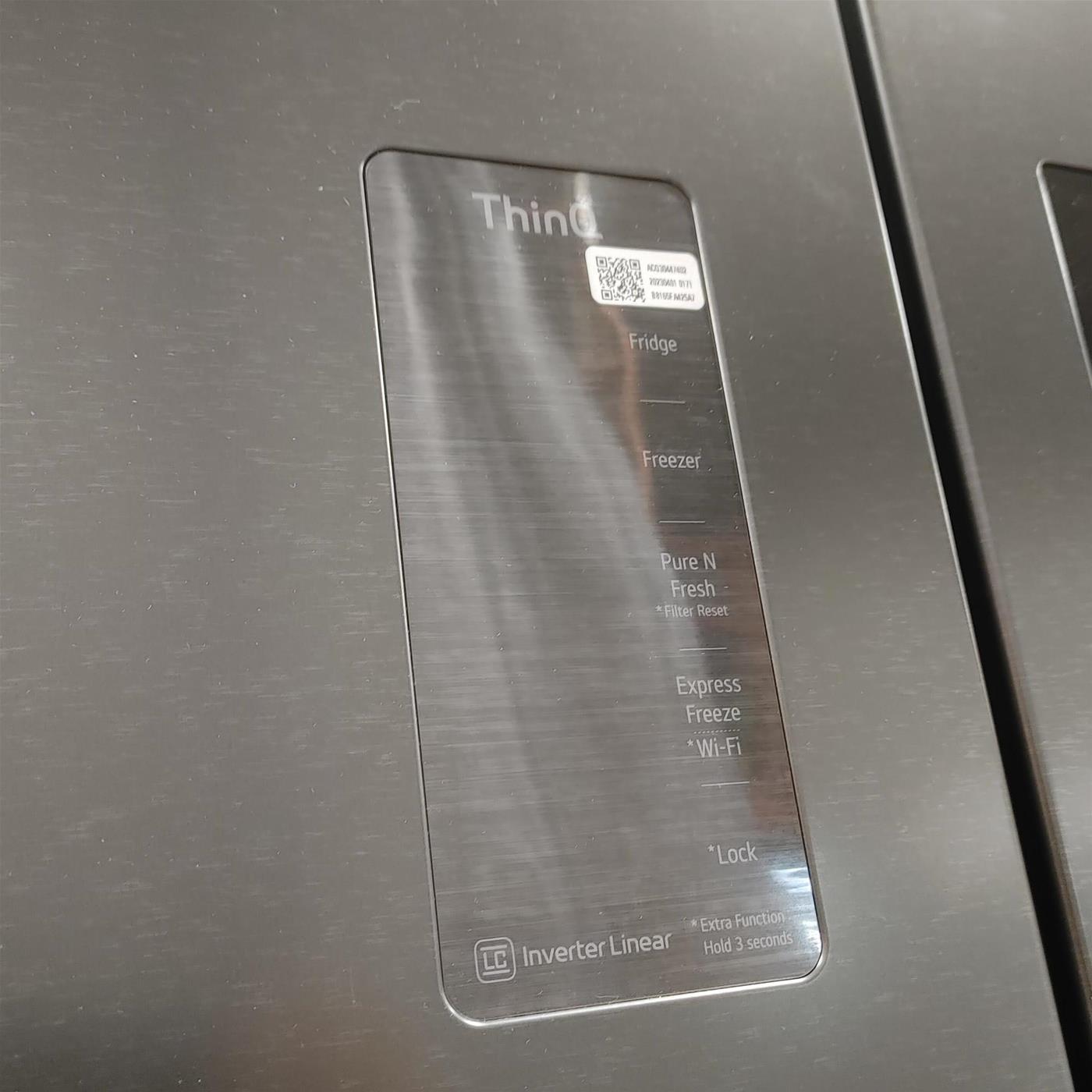 Frigorifero side-by-side LG InstaView GMQ844MC5E Libera installazione 530 LE Nero