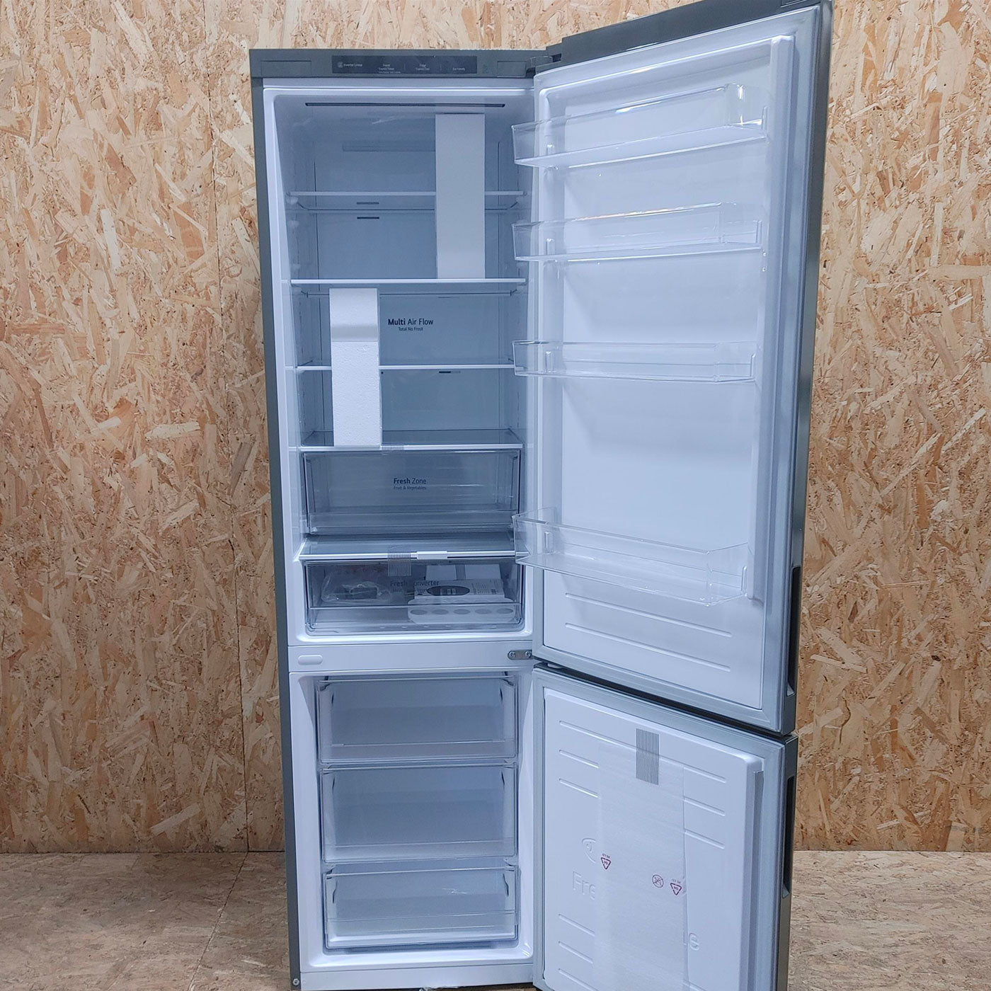 LG GBP62PZNBC frigorifero con congelatore Libera installazione 384 L B Acciaio inossidabile