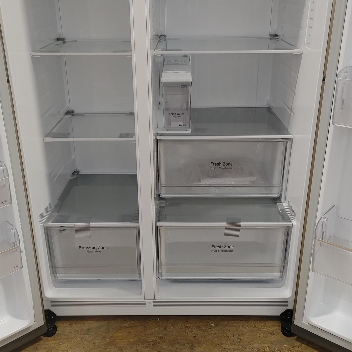 Frigorifero side-by-side LG GSLV51PZXM Libera installazione 635 LF Acciaio inox