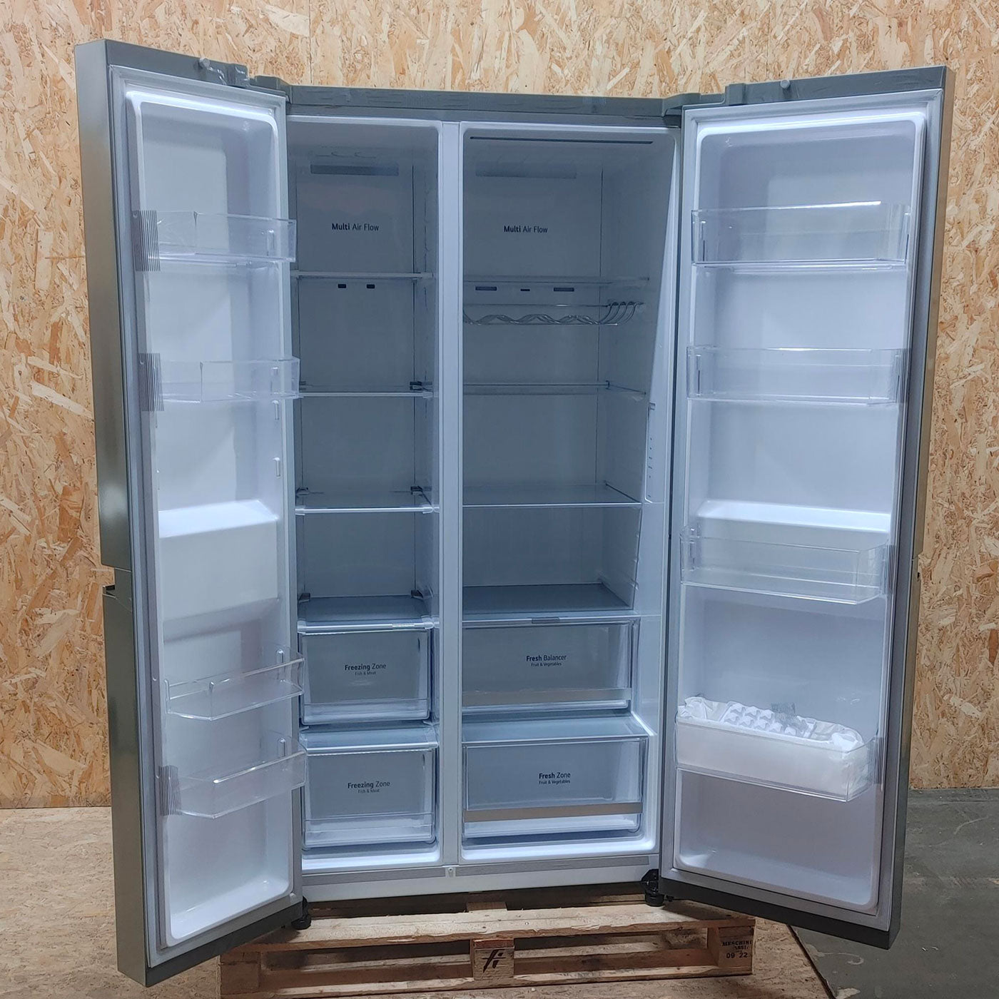 LG GSLV70PZTD frigorifero side-by-side Libera installazione 635 LD Metallico, Silver