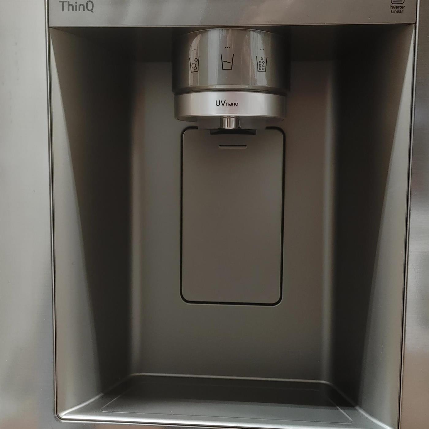 Frigorifero side-by-side LG GSLV90PZAD Libera installazione 635 LD Acciaio inox