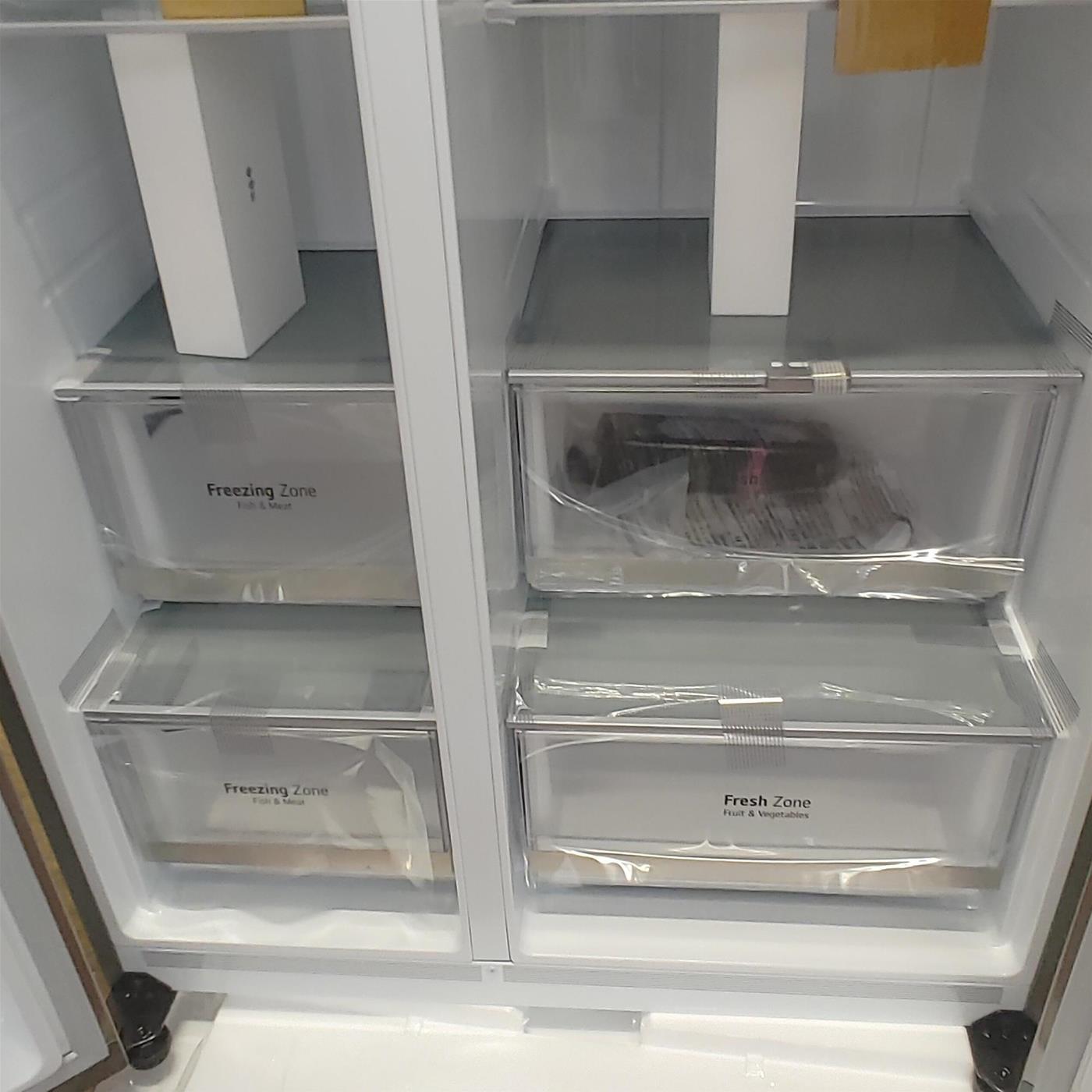 Frigorifero side-by-side LG InstaView GSXV80PZLE Libera installazione 635 LE Silver