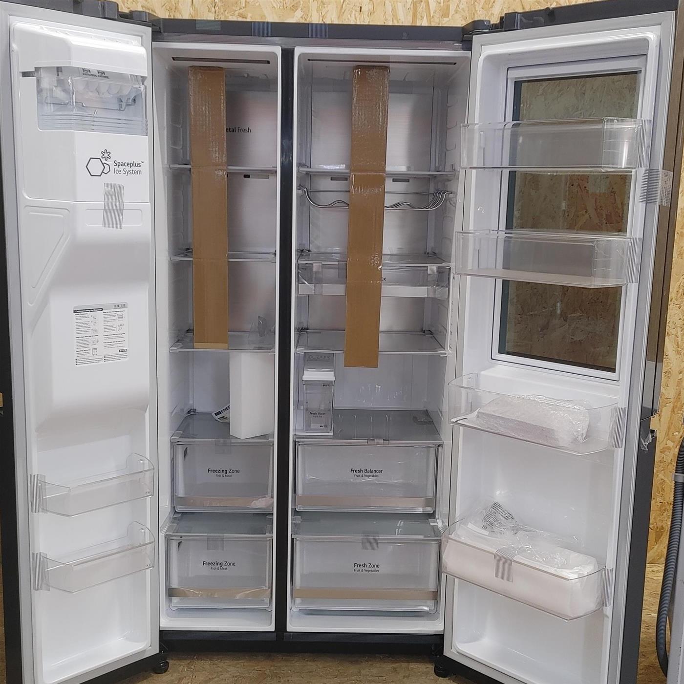 Frigocongelatore americano LG InstaView™ ThinQ™ GSXV91MCAE