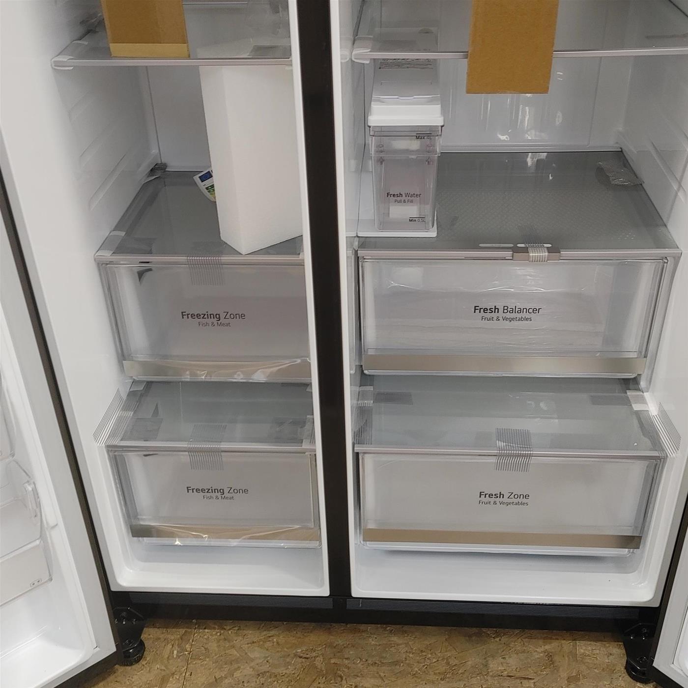 Frigocongelatore americano LG InstaView™ ThinQ™ GSXV91MCAE