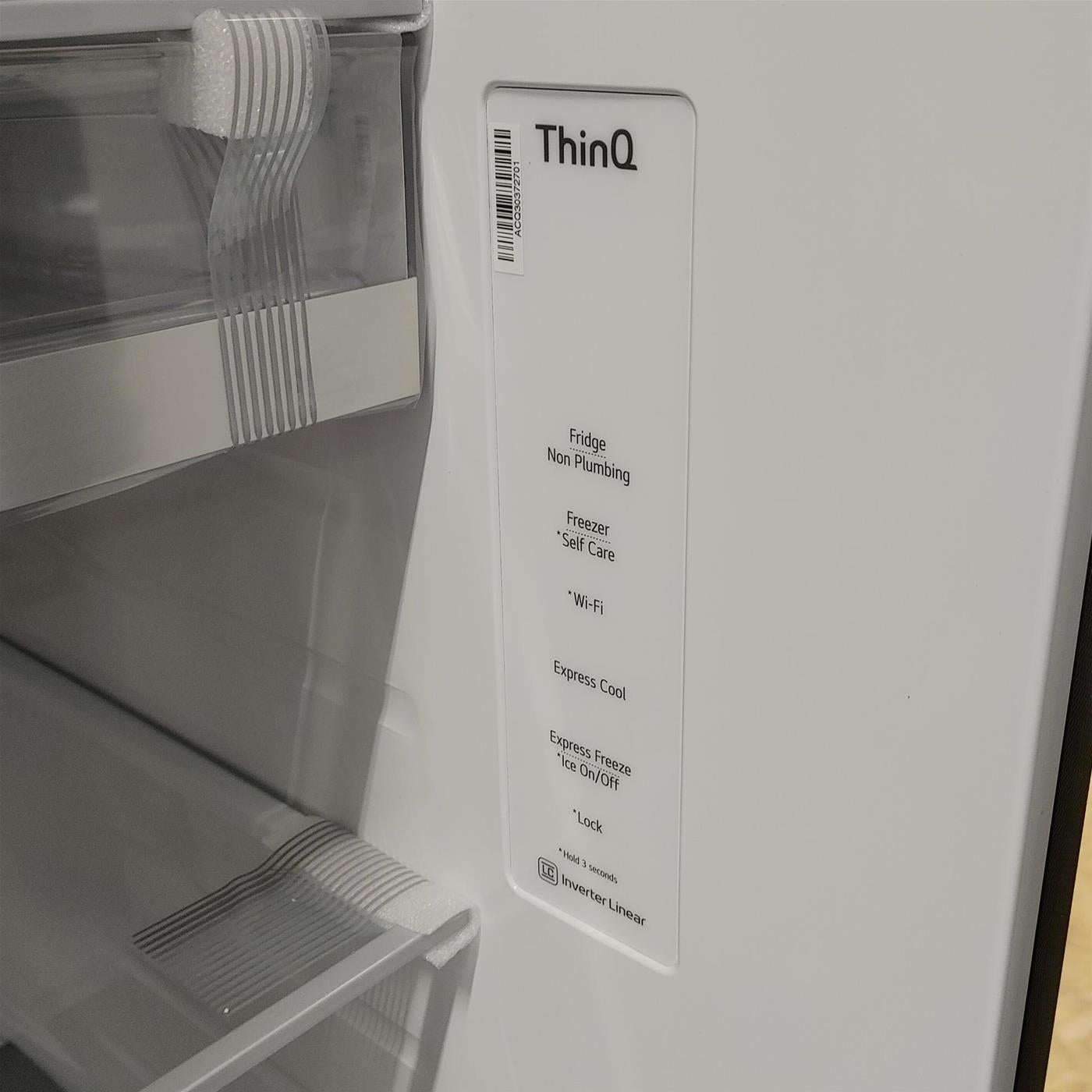 Frigocongelatore americano LG InstaView™ ThinQ™ GSXV91MCAE