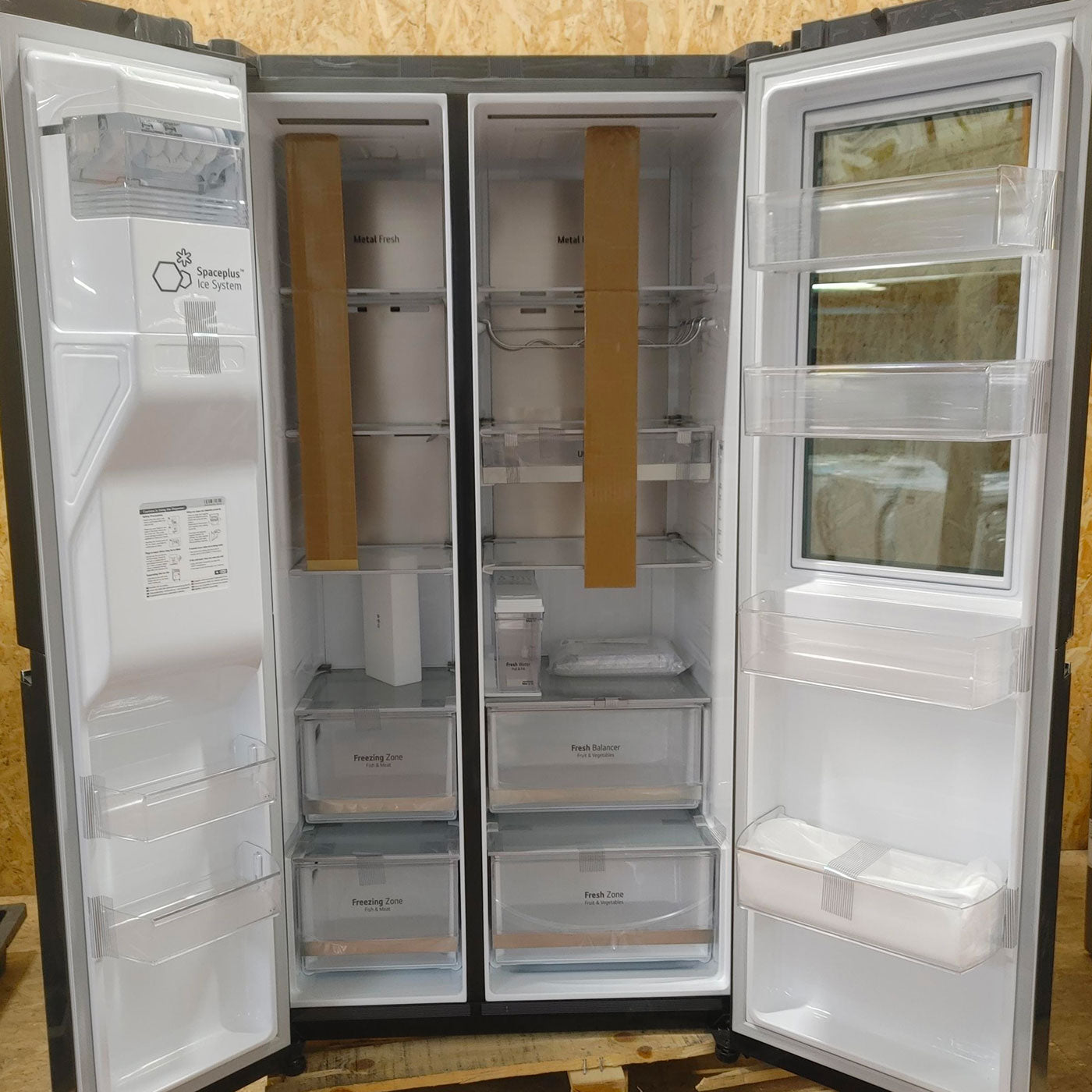 Frigocongelatore americano LG InstaView™ ThinQ™ GSXV91MCAE